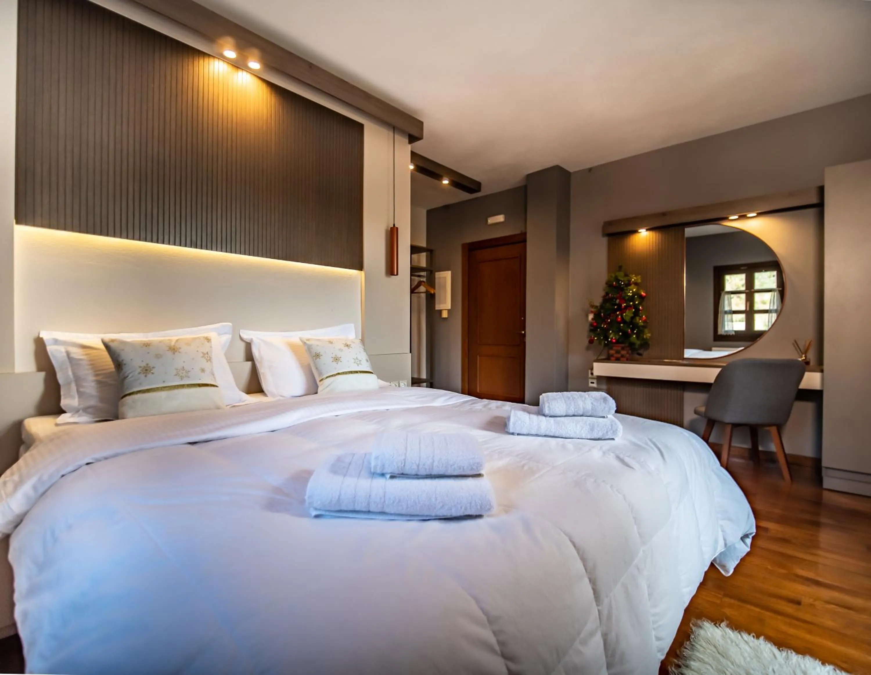 Bed in Erofili Hotel & Suites