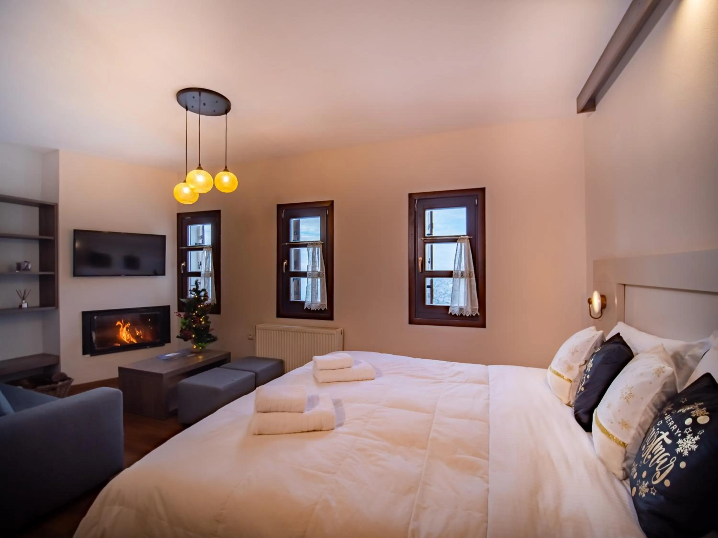 Bed in Erofili Hotel & Suites