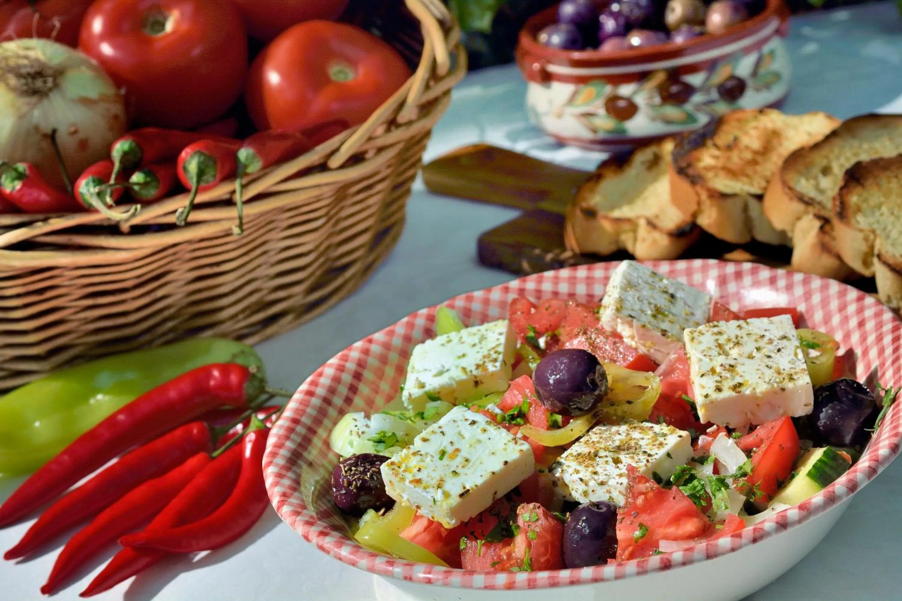 Food close-up in Gastronomy Hotel Kritsa
