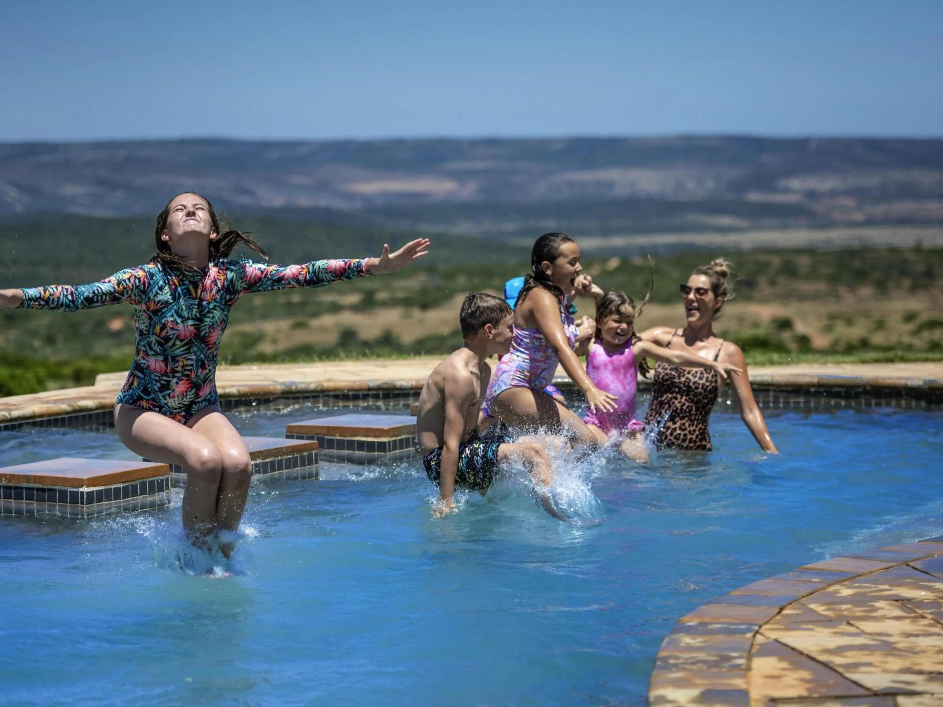 Pool view in Founders Lodge by Mantis