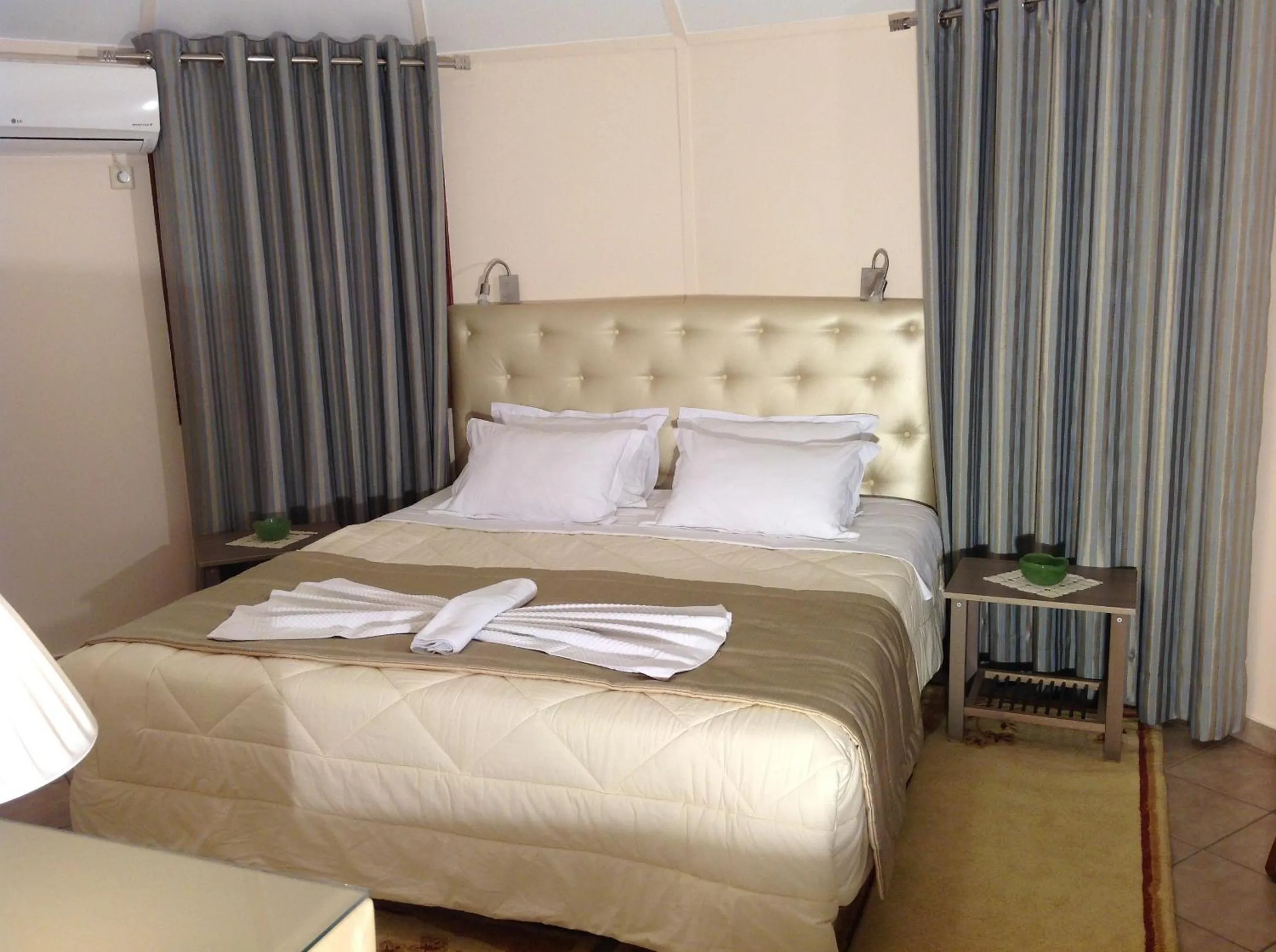 Bed in Chrissa Camping Rooms & Bungalows