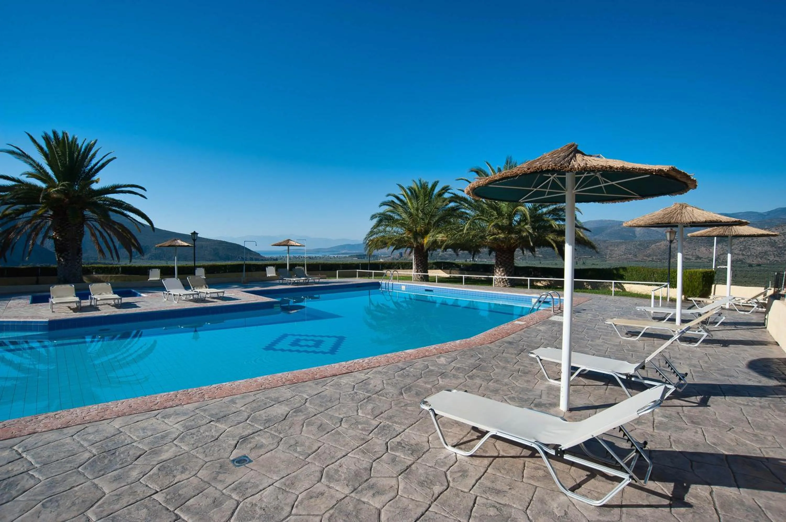 Swimming pool in Chrissa Camping Rooms & Bungalows