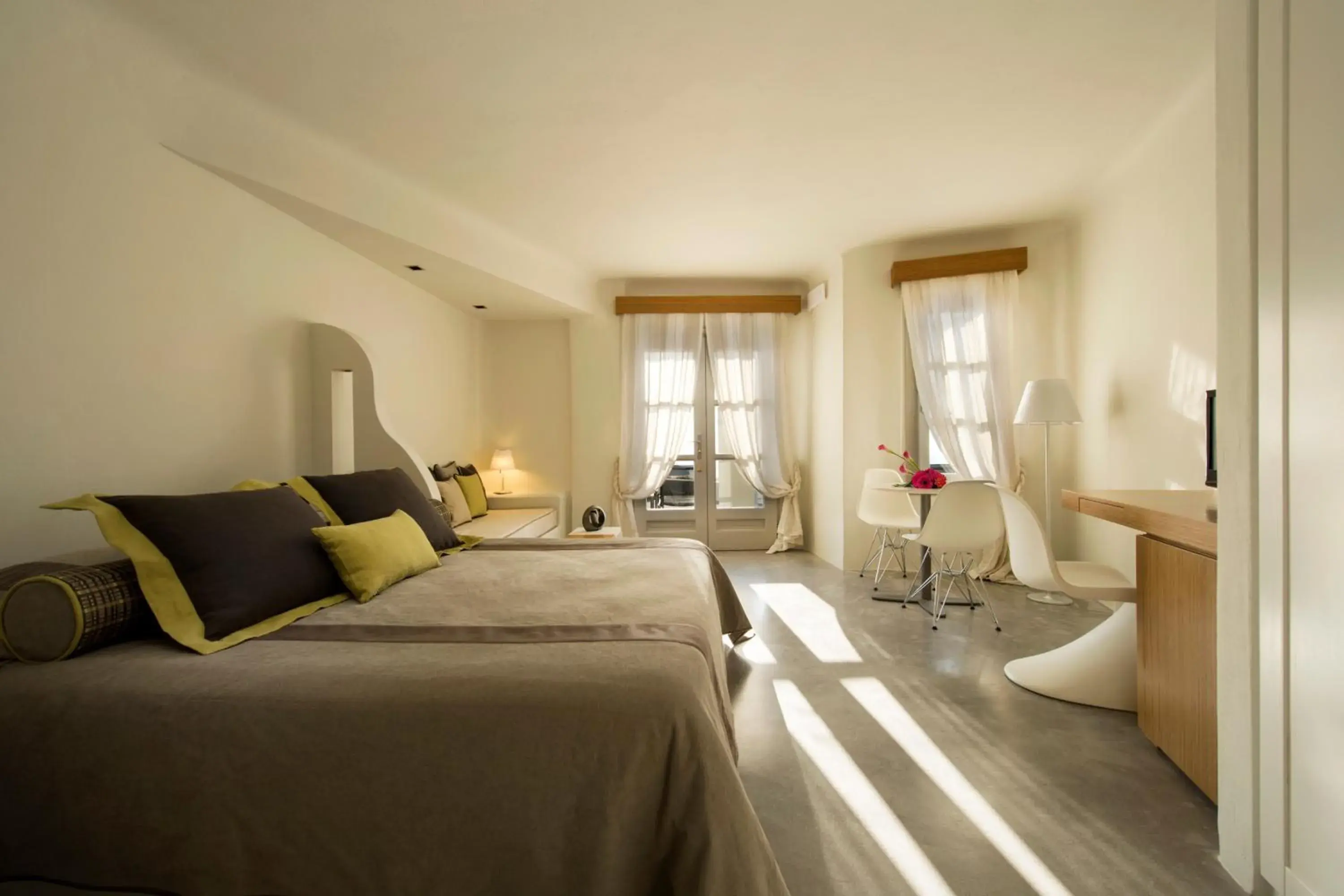 Superior Double Room wih Caldera and Sunset view in Avaton Resort And Spa Superior Double Room wih Caldera and Sunset view in Avaton Resort And Spa