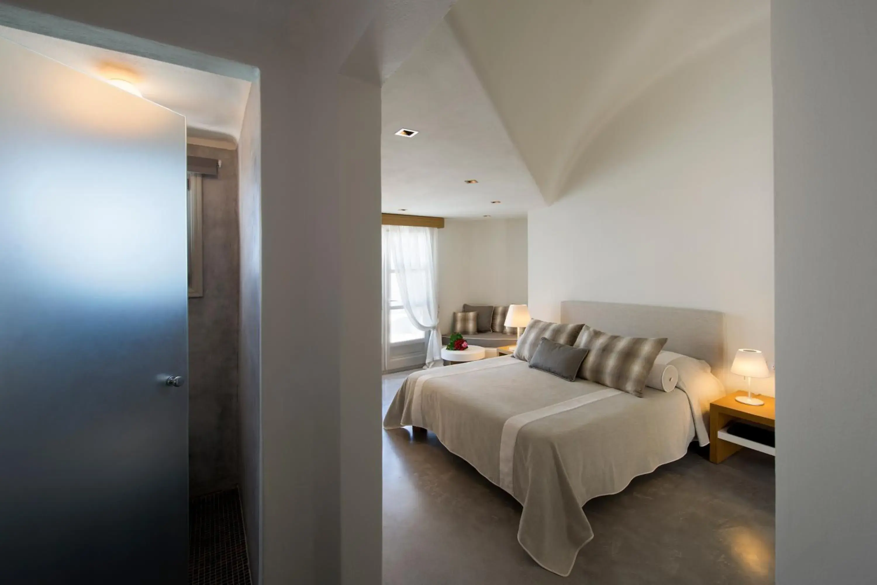 Deluxe Double Room with Caldera and Sunset view in Avaton Resort And Spa Deluxe Double Room with Caldera and Sunset view in Avaton Resort And Spa