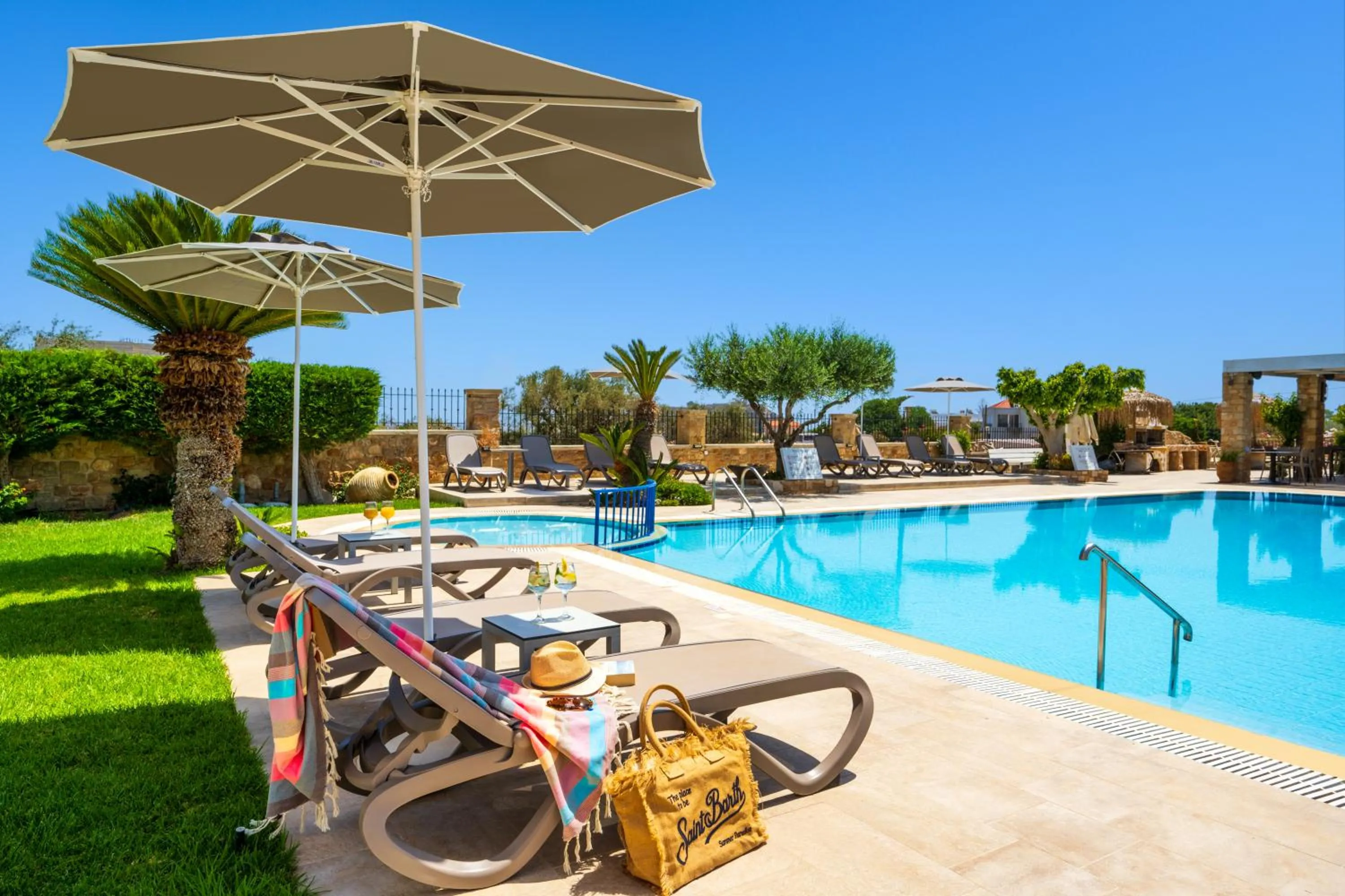 Swimming pool in Celestial Lindos Suites