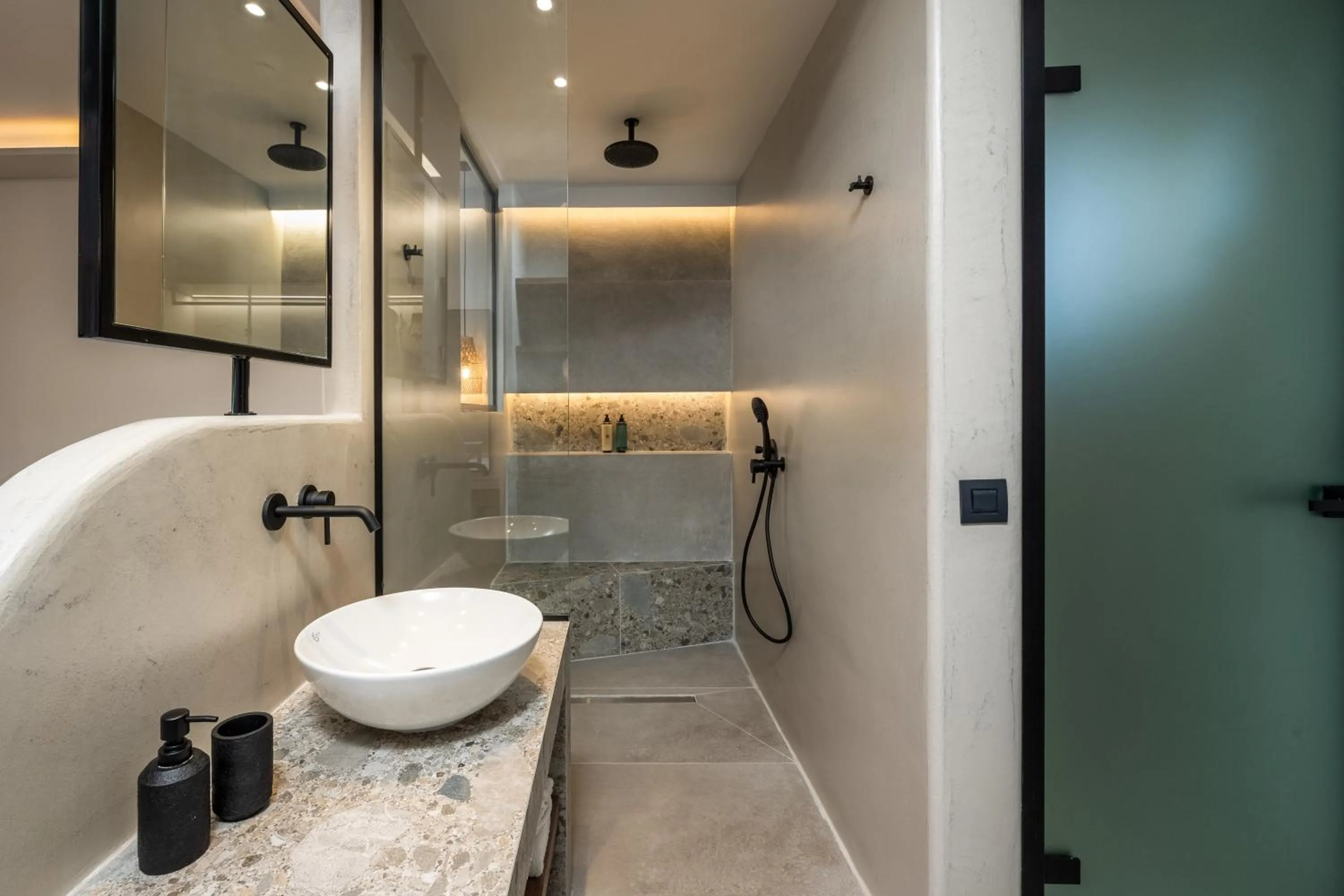 Shower in Celestial Lindos Suites