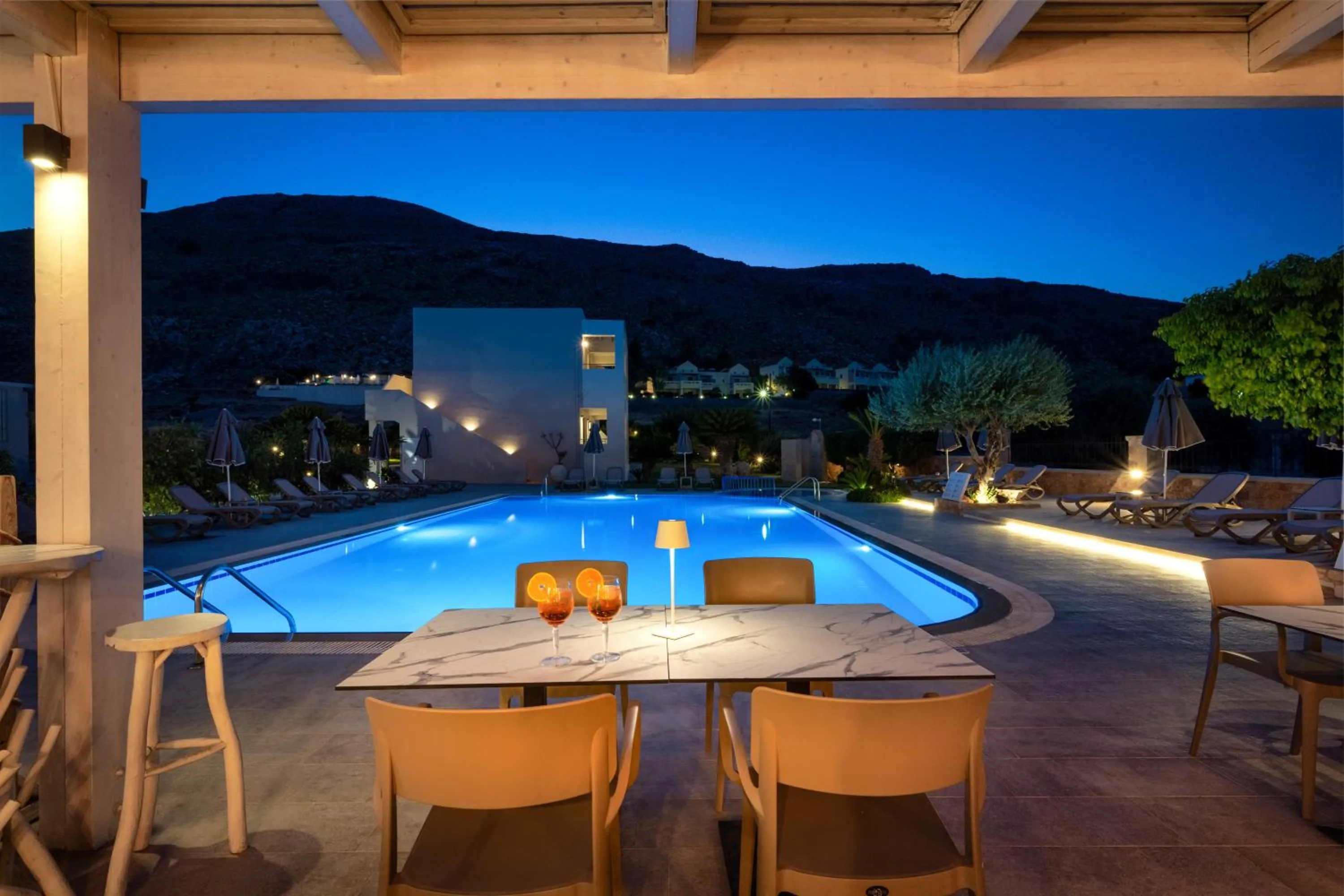 Lounge or bar in Celestial Lindos Suites