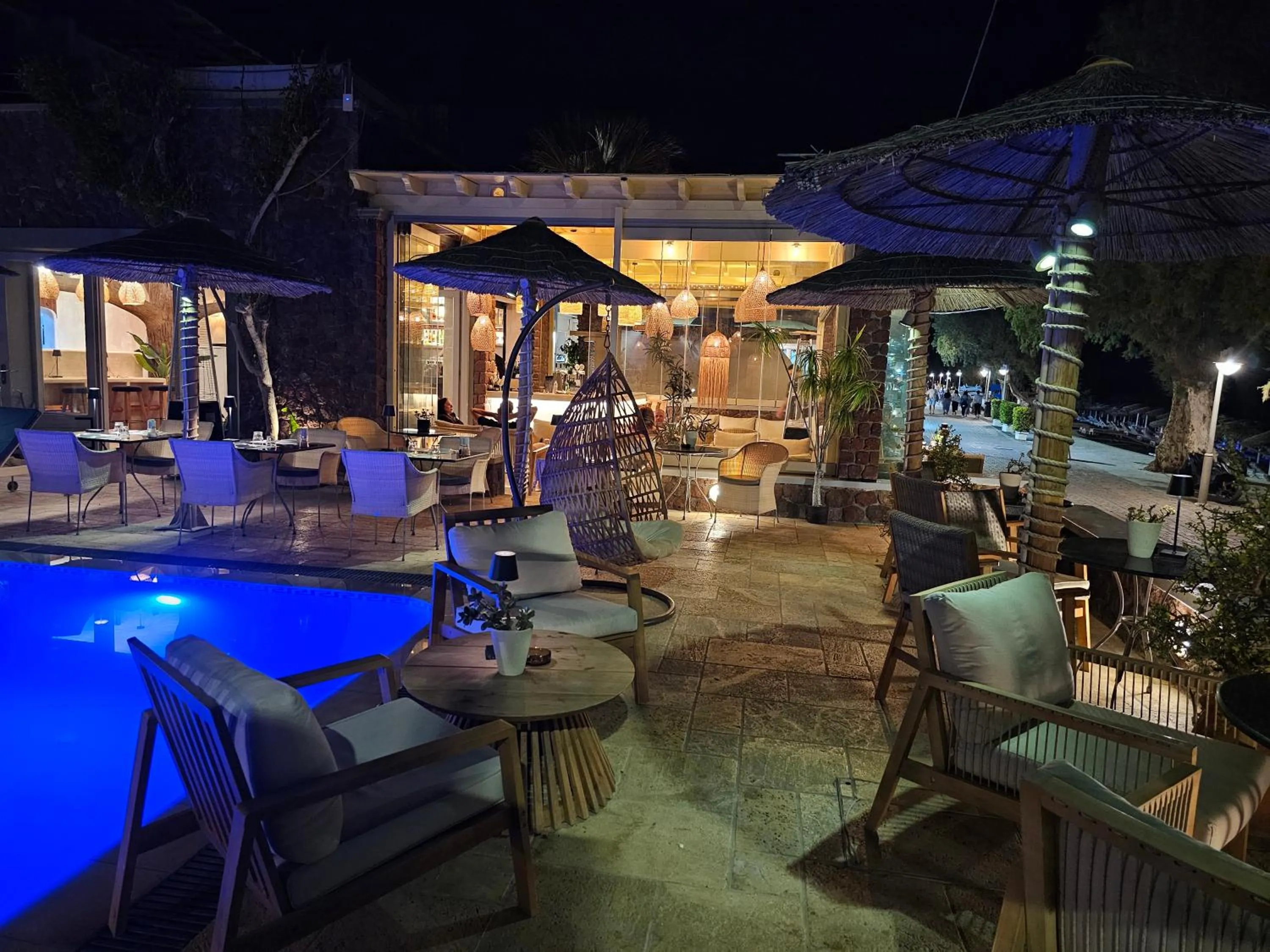 Patio in Elixir Del Mar on the Beach