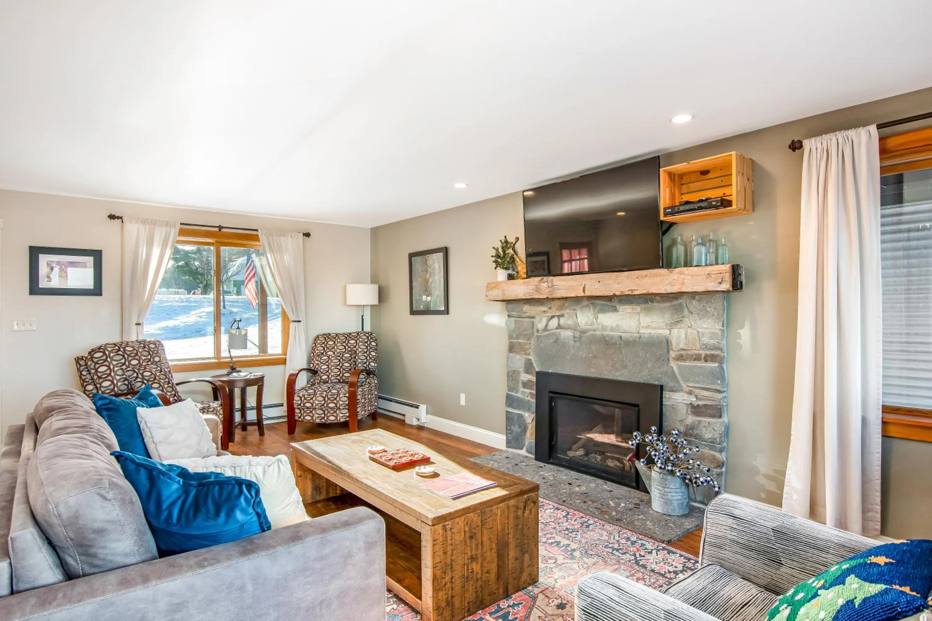 Living room in Lakeshore Vermont