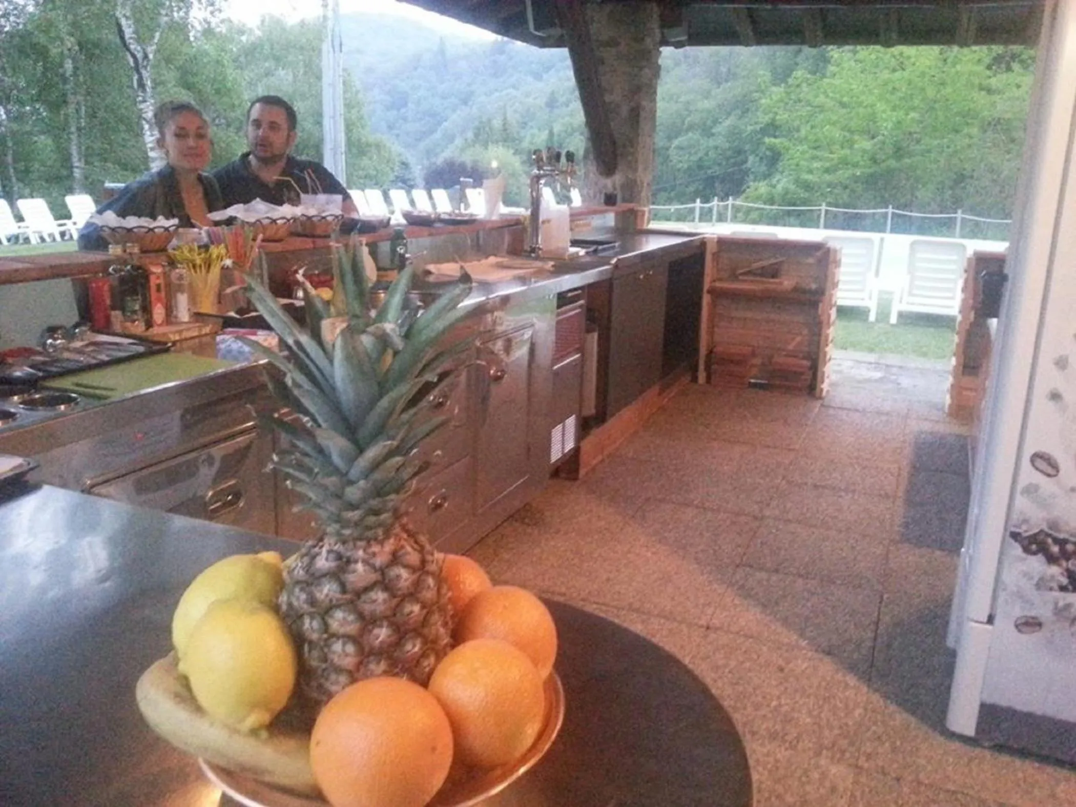 Patio in Hotel Mirabeau