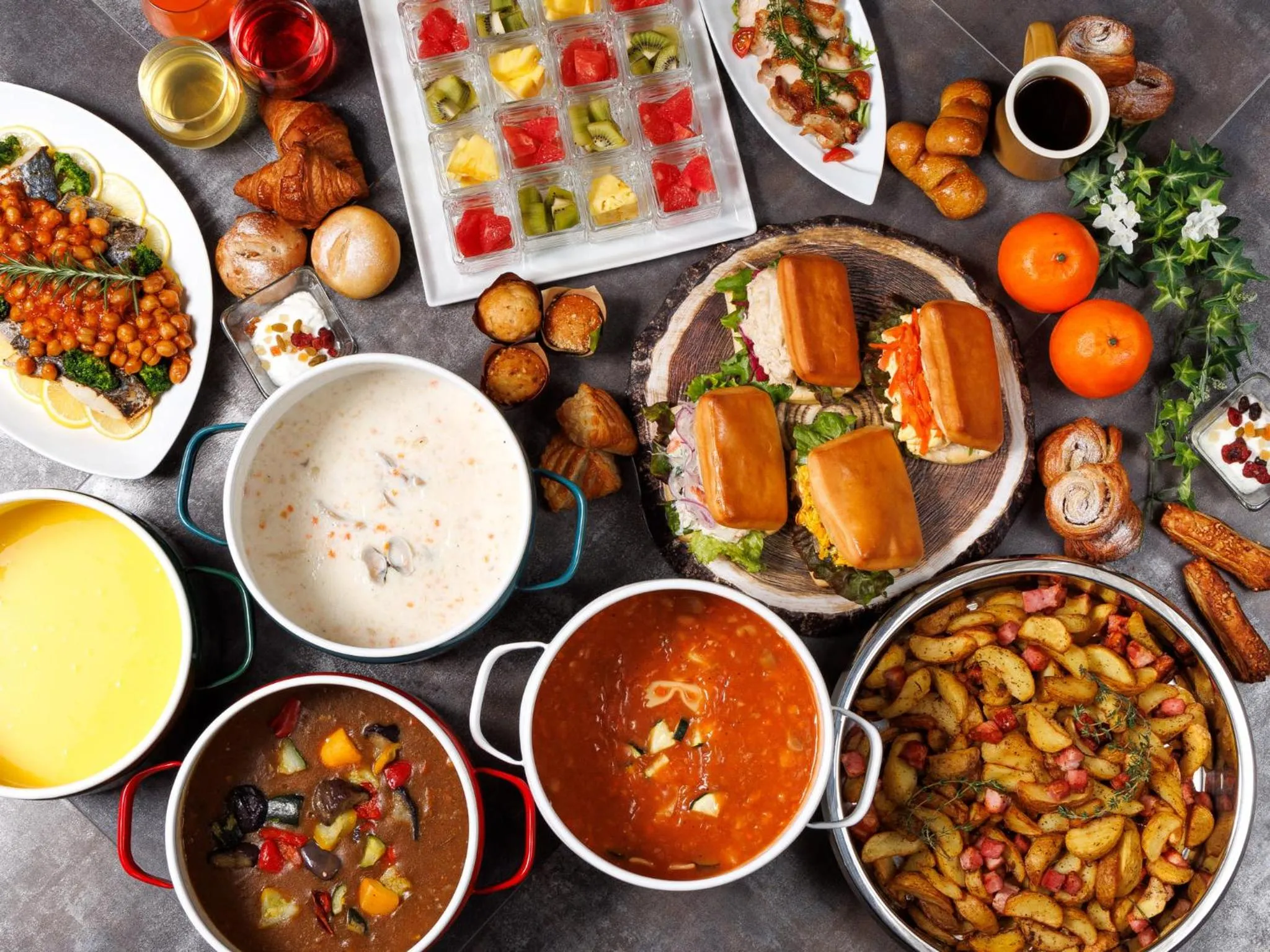 Buffet breakfast in Princess Garden Hotel