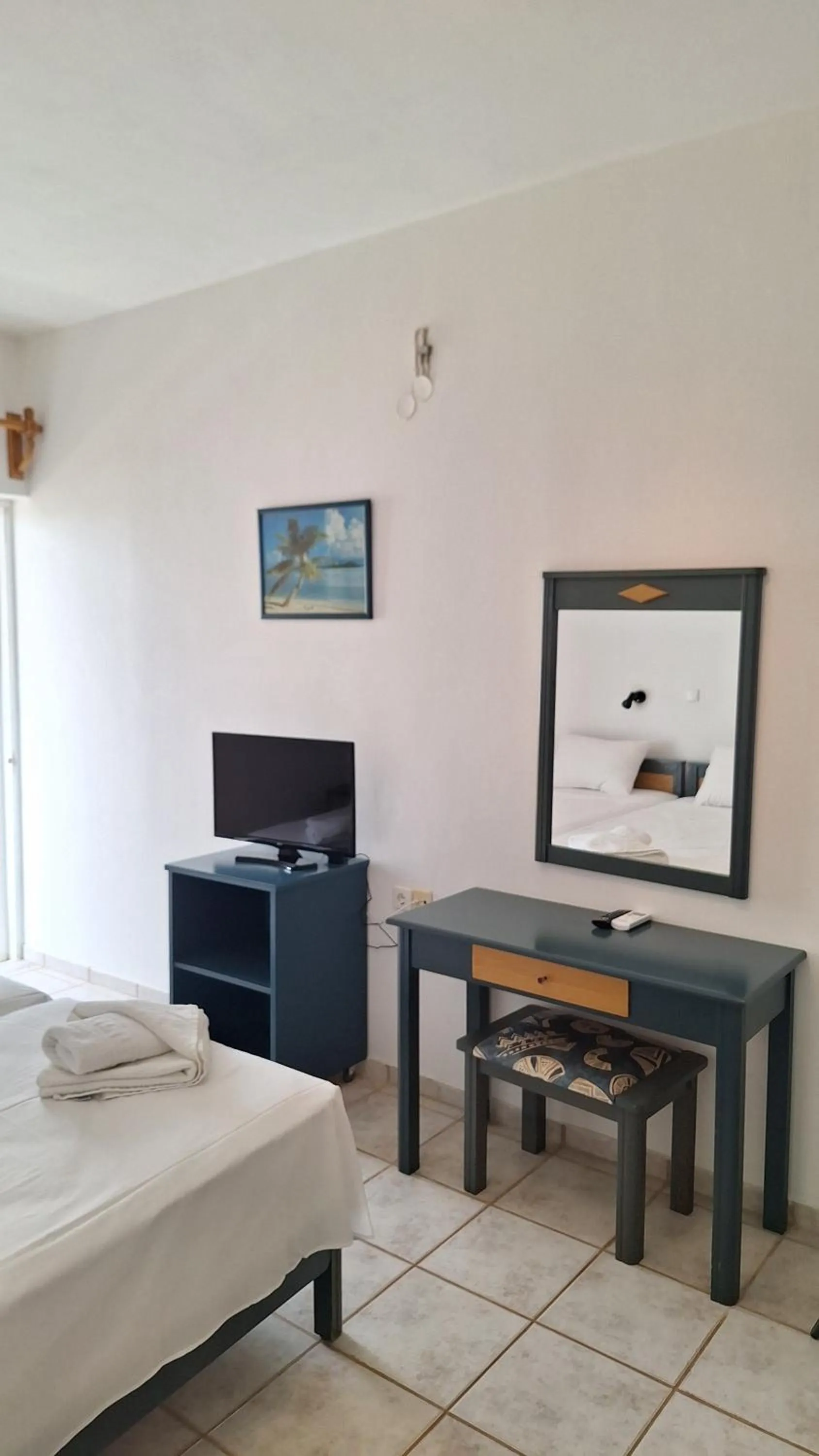 Bed in Kalliopi Studios - Apartments