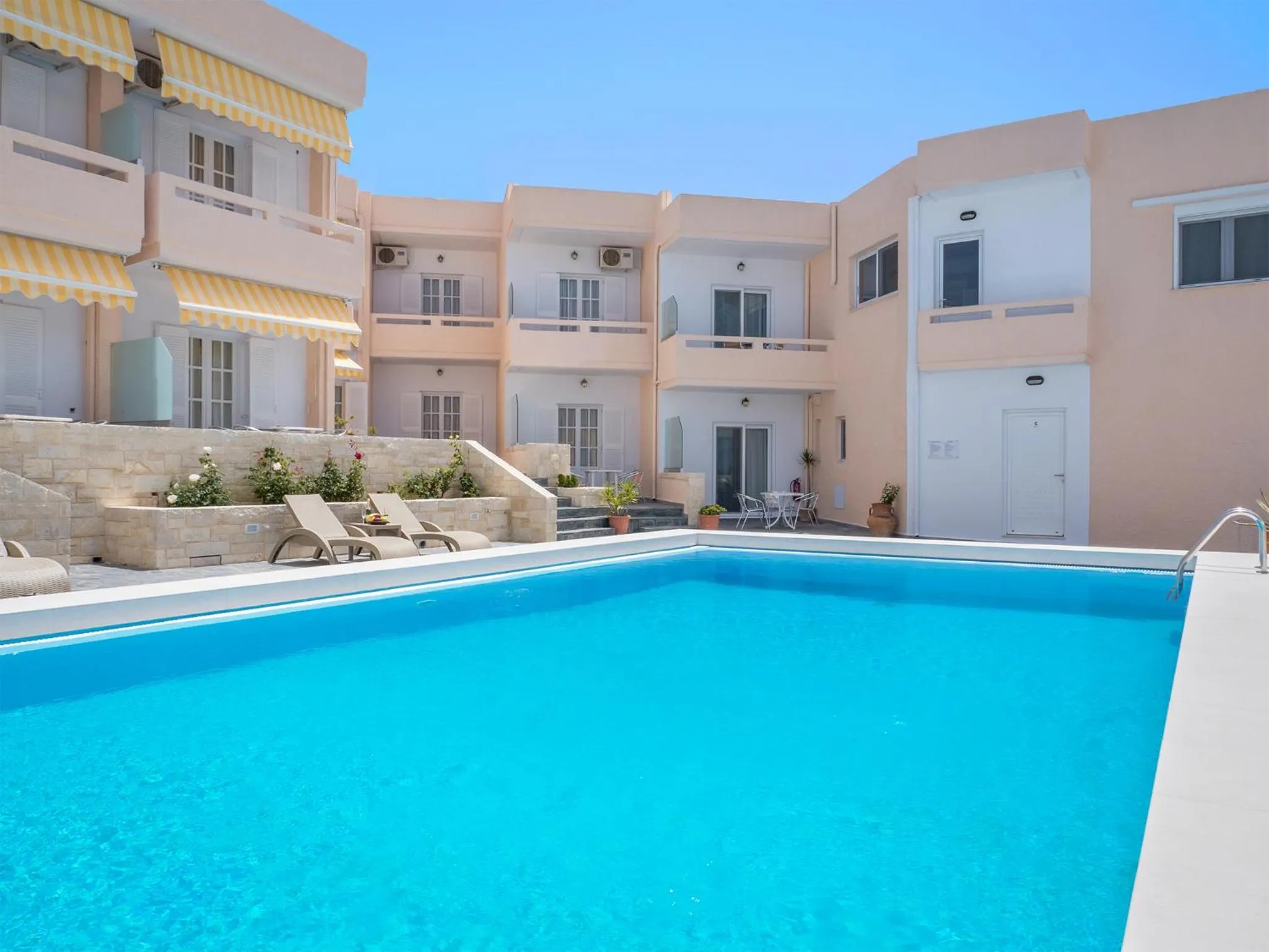 Pool view in Villa Alexander