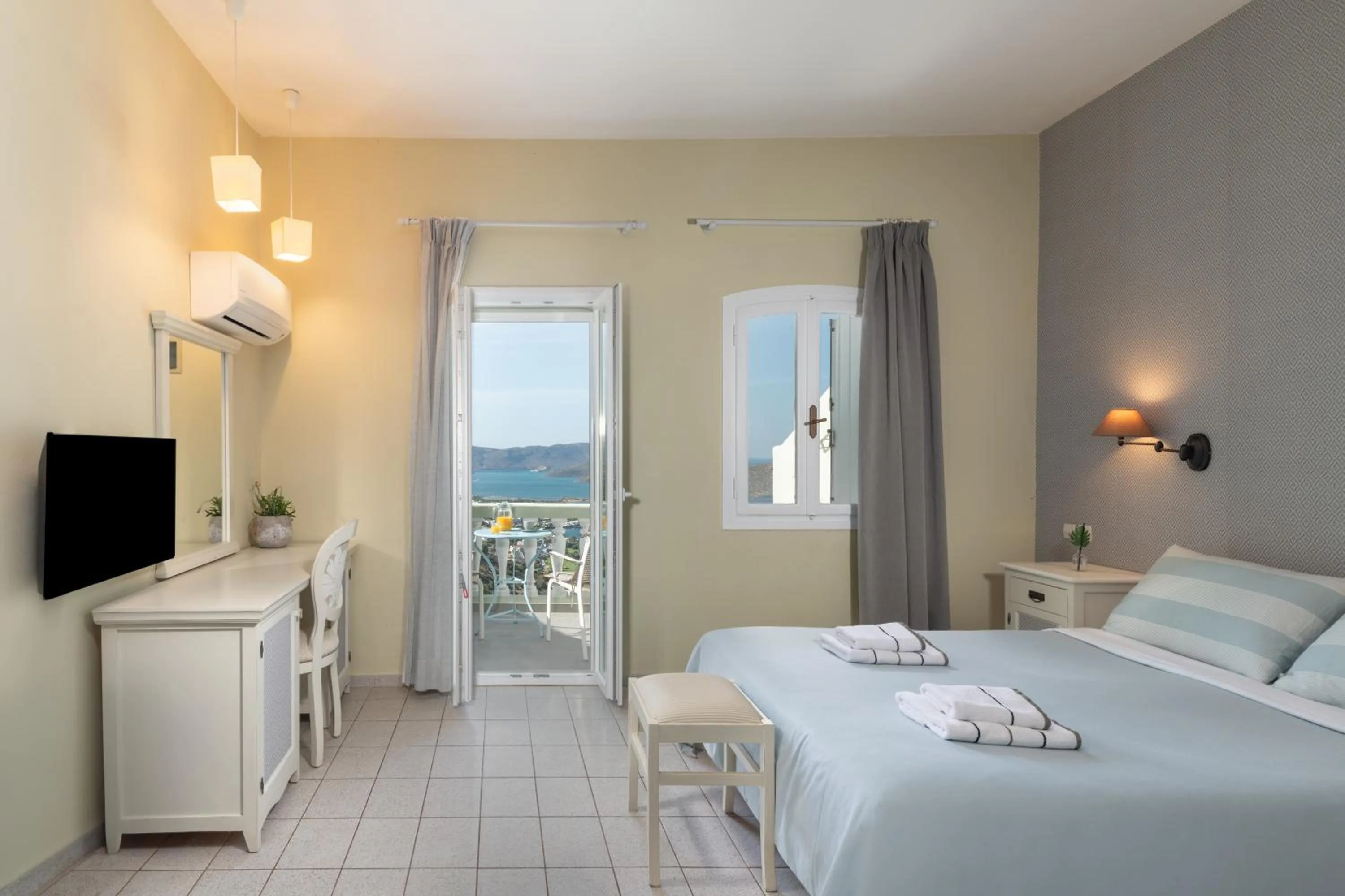 Bedroom, Bed in Adrakos Apartments (Adults Only)