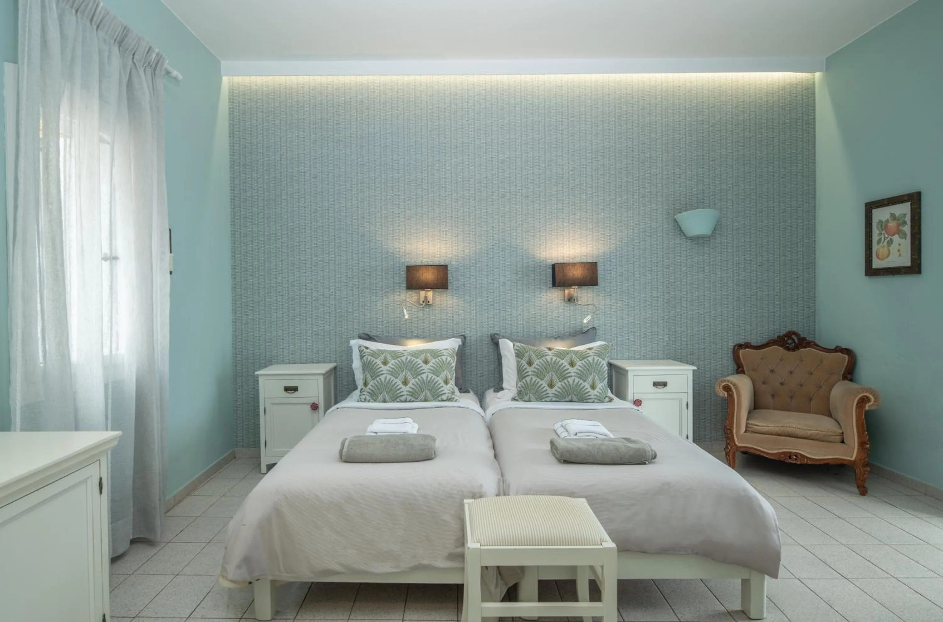 Bedroom, Bed in Adrakos Apartments (Adults Only)
