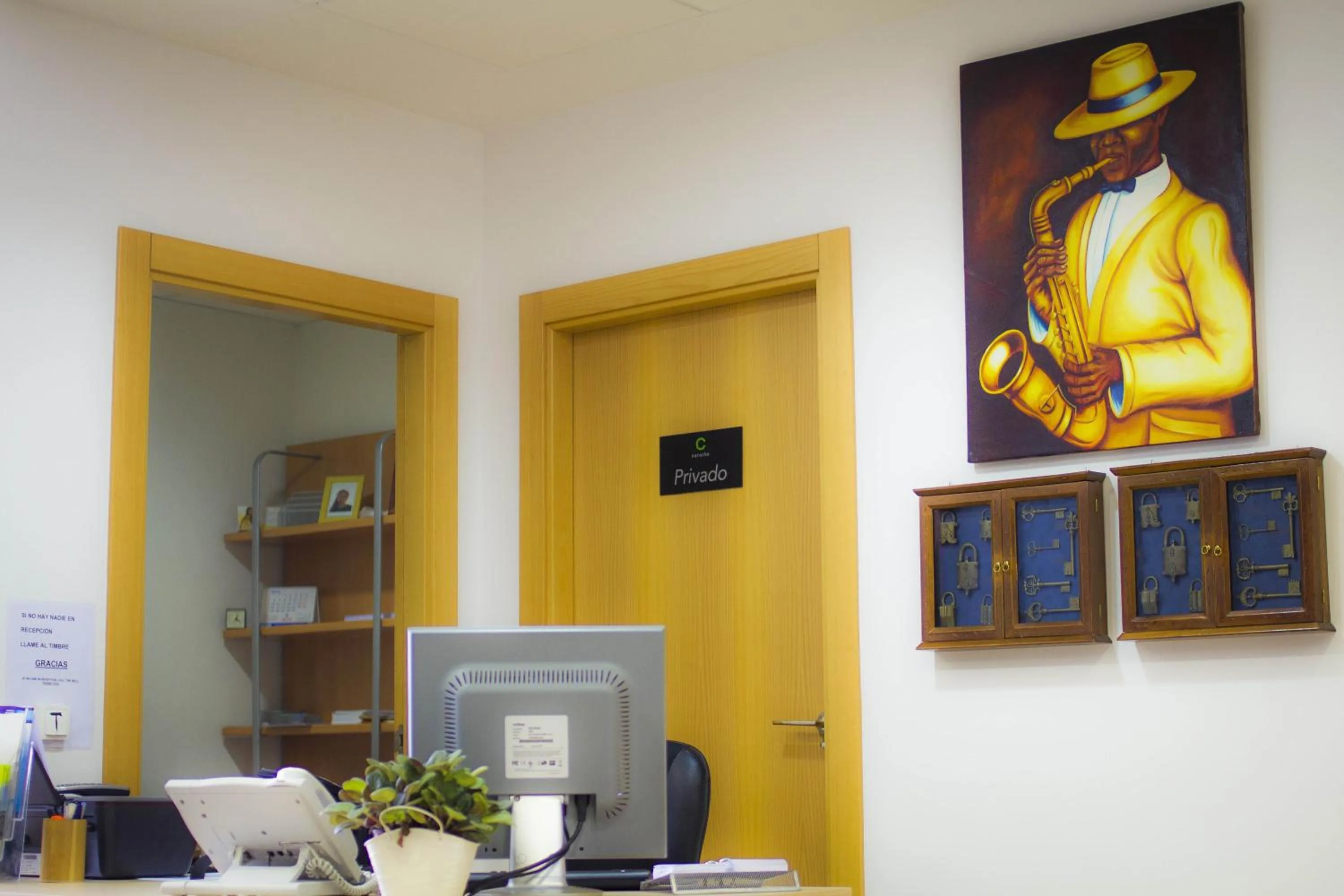 Lobby or reception in Hotel Restaurante Caracho