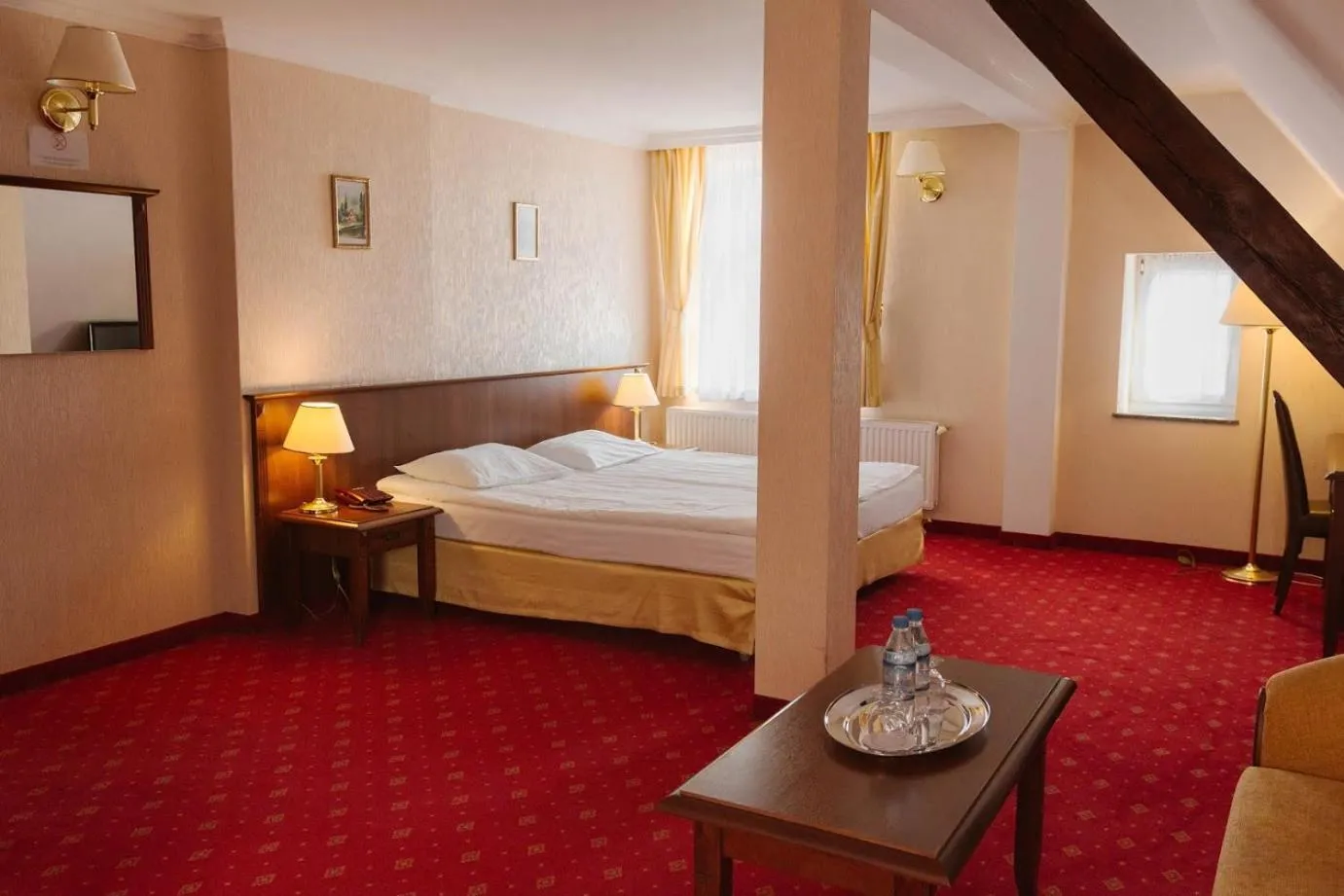 Bed in Hotel Jakub Sobieski