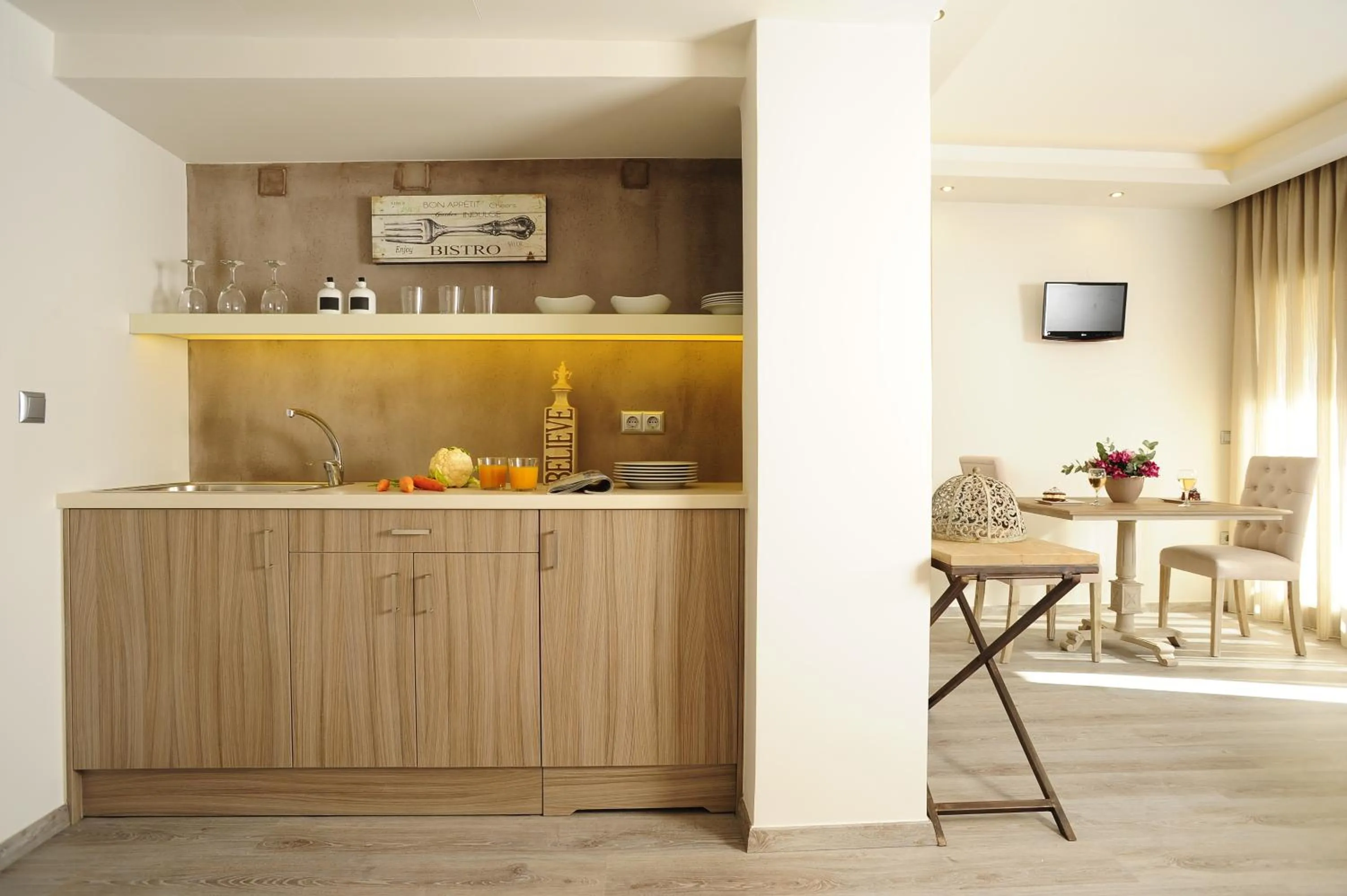 Kitchen or kitchenette in Pepi Boutique Hotel (Adults Only)