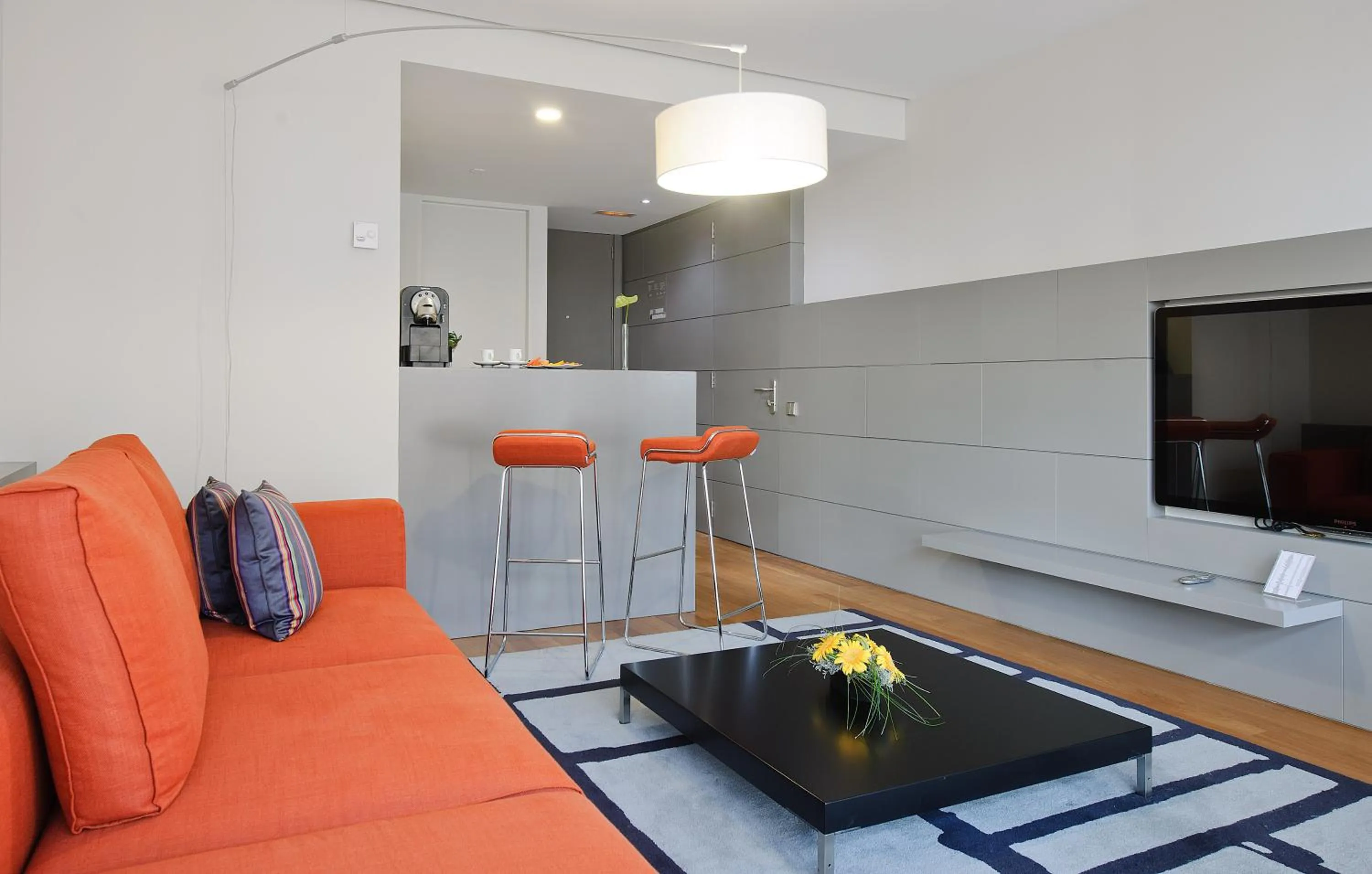 Living room in Hotel Reina Petronila