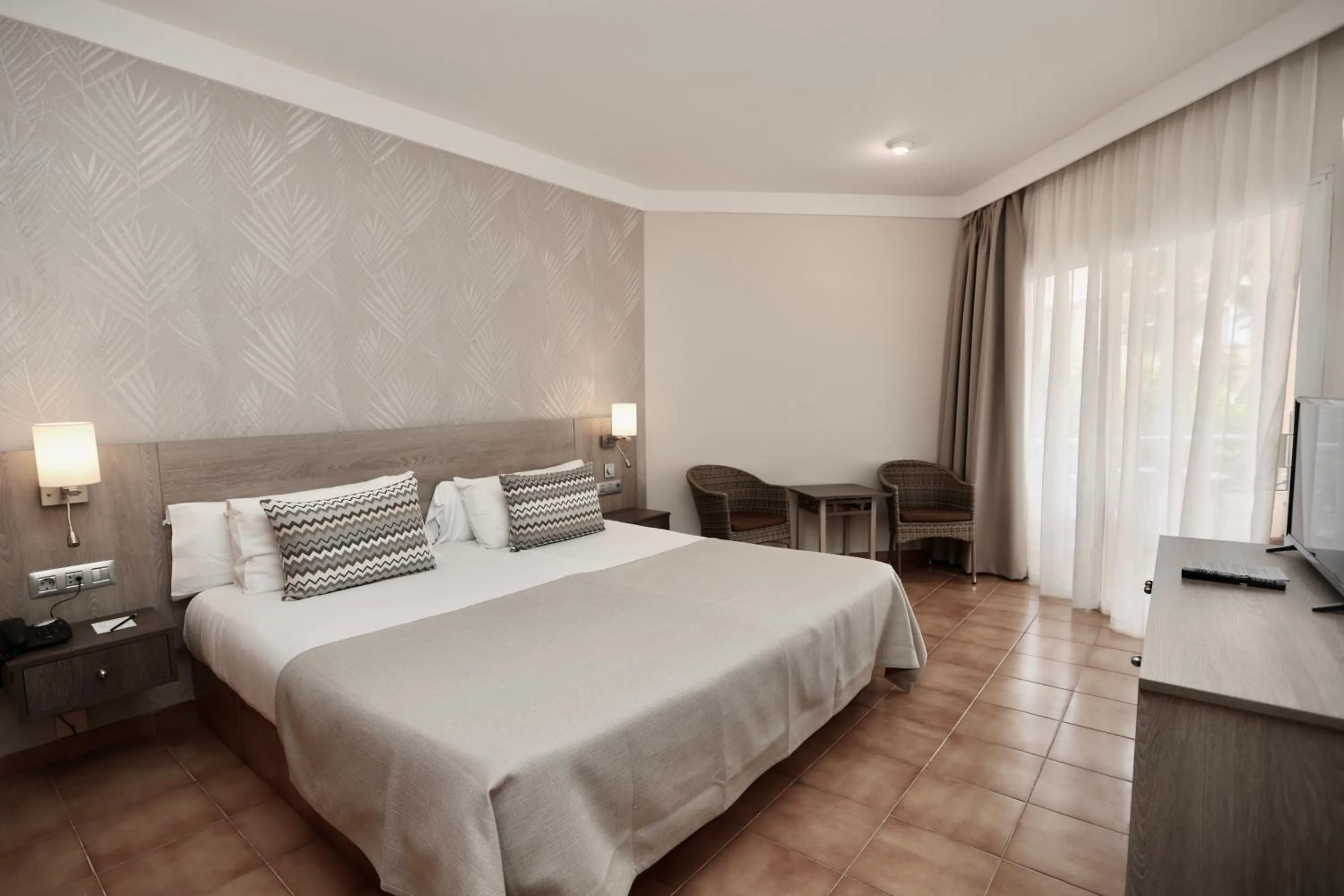 Bed in Hotel Puerto Palace