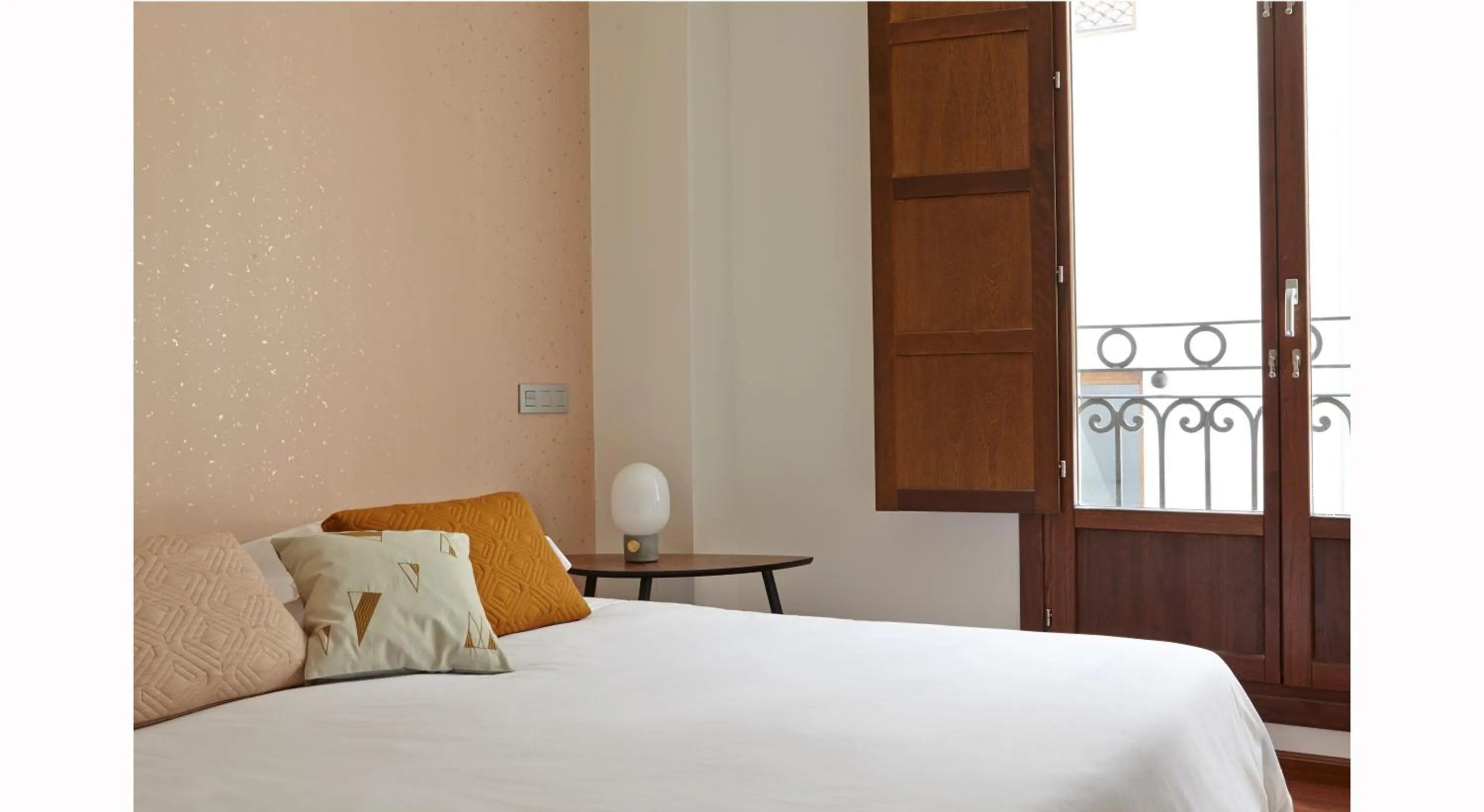 Bedroom, Bed in 60 Balconies Design