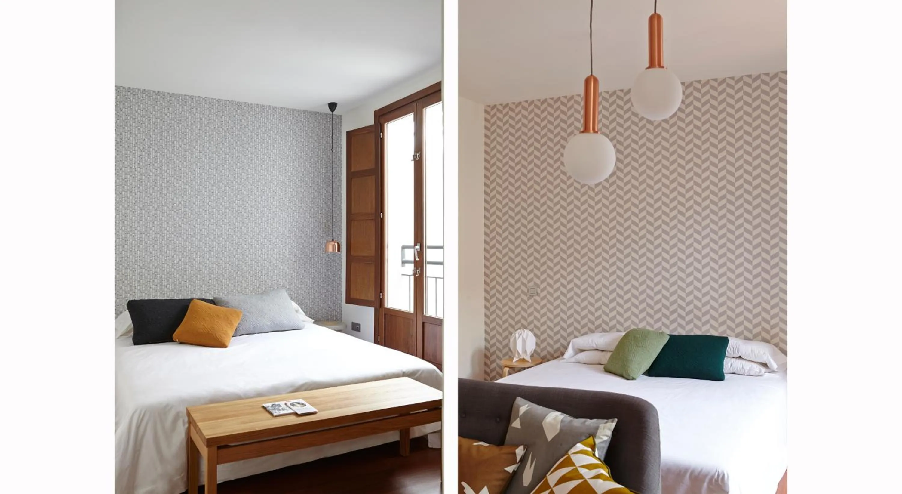 Bedroom, Bed in 60 Balconies Design