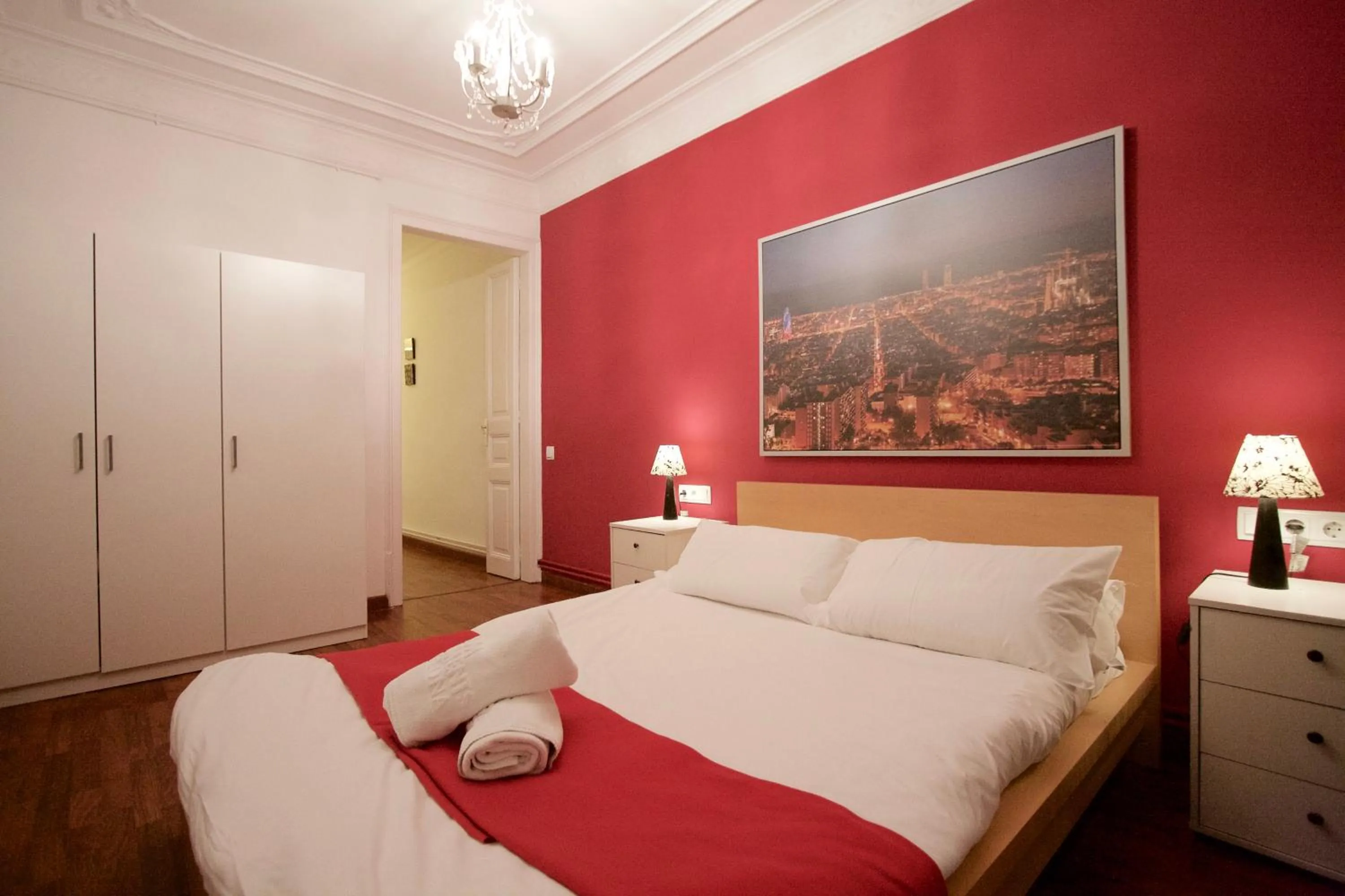 Bedroom, Bed in Charm Rambla Catalunya