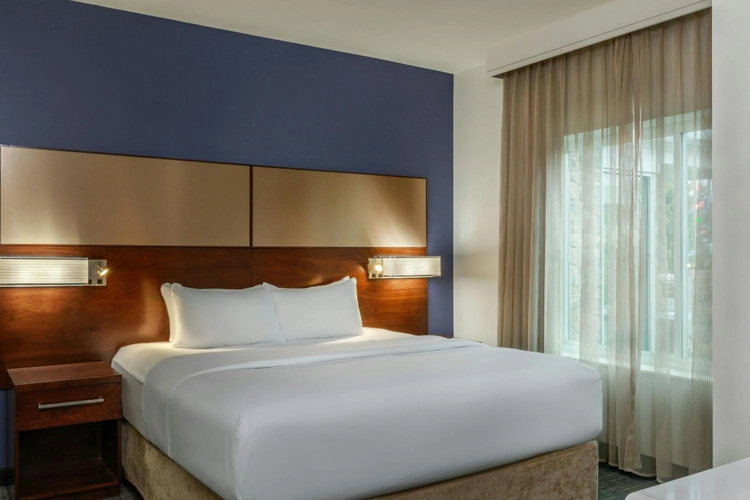 Bedroom, Bed in Residence Inn by Marriott Bath Brunswick Area