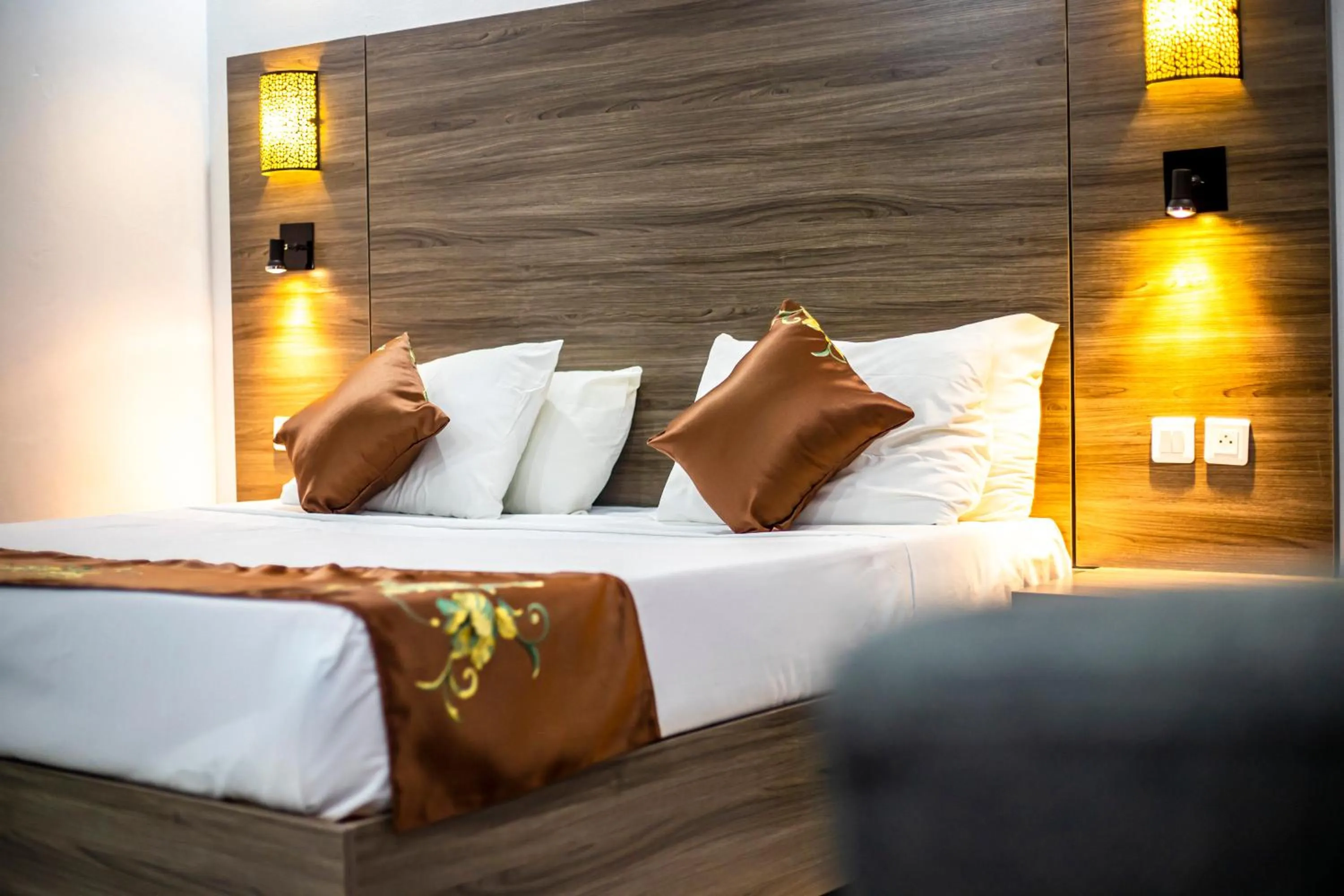 Bed in Hôtel Sarakawa