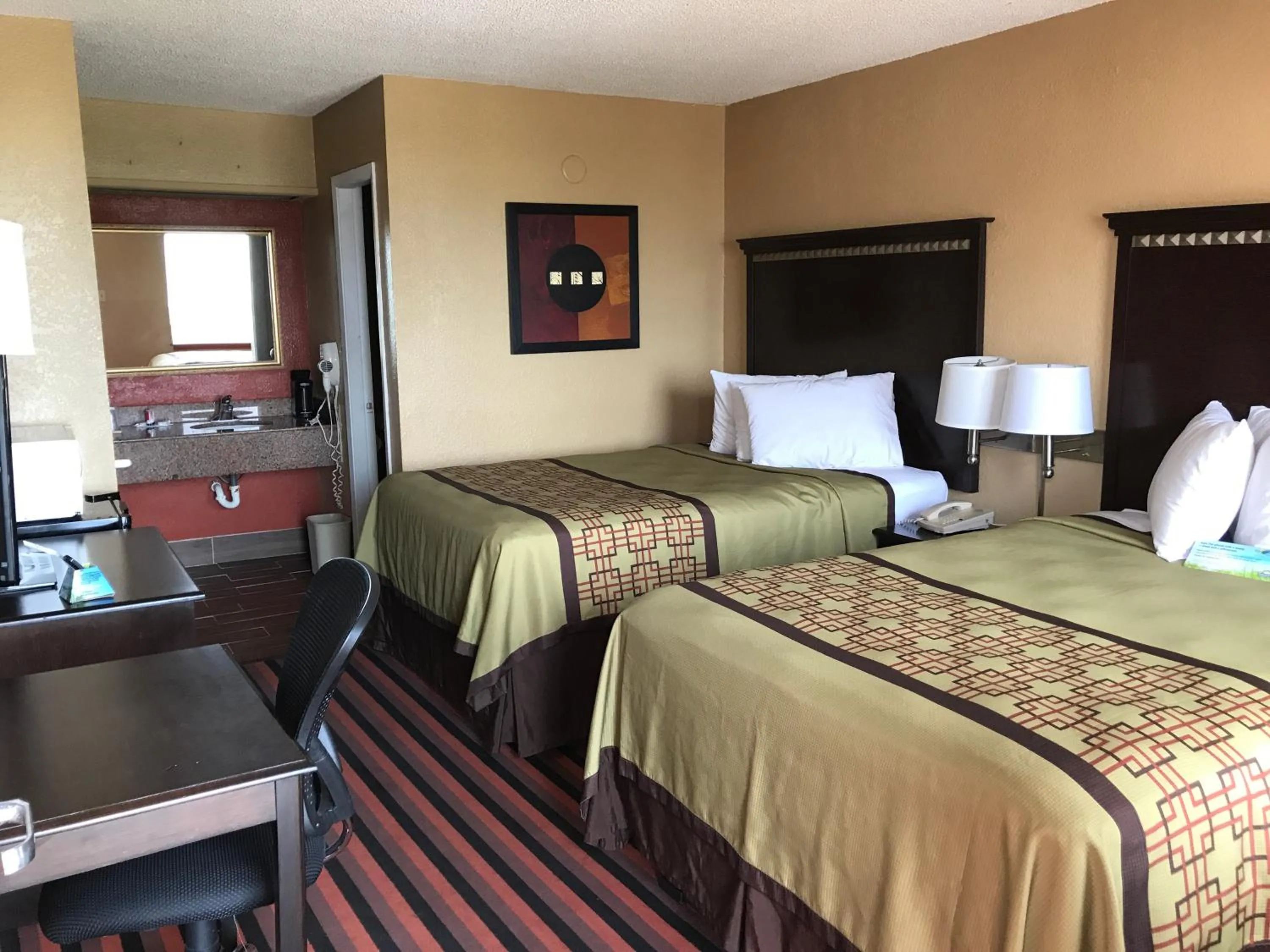 Bedroom, Bed in Days Inn by Wyndham Corpus Christi Beach