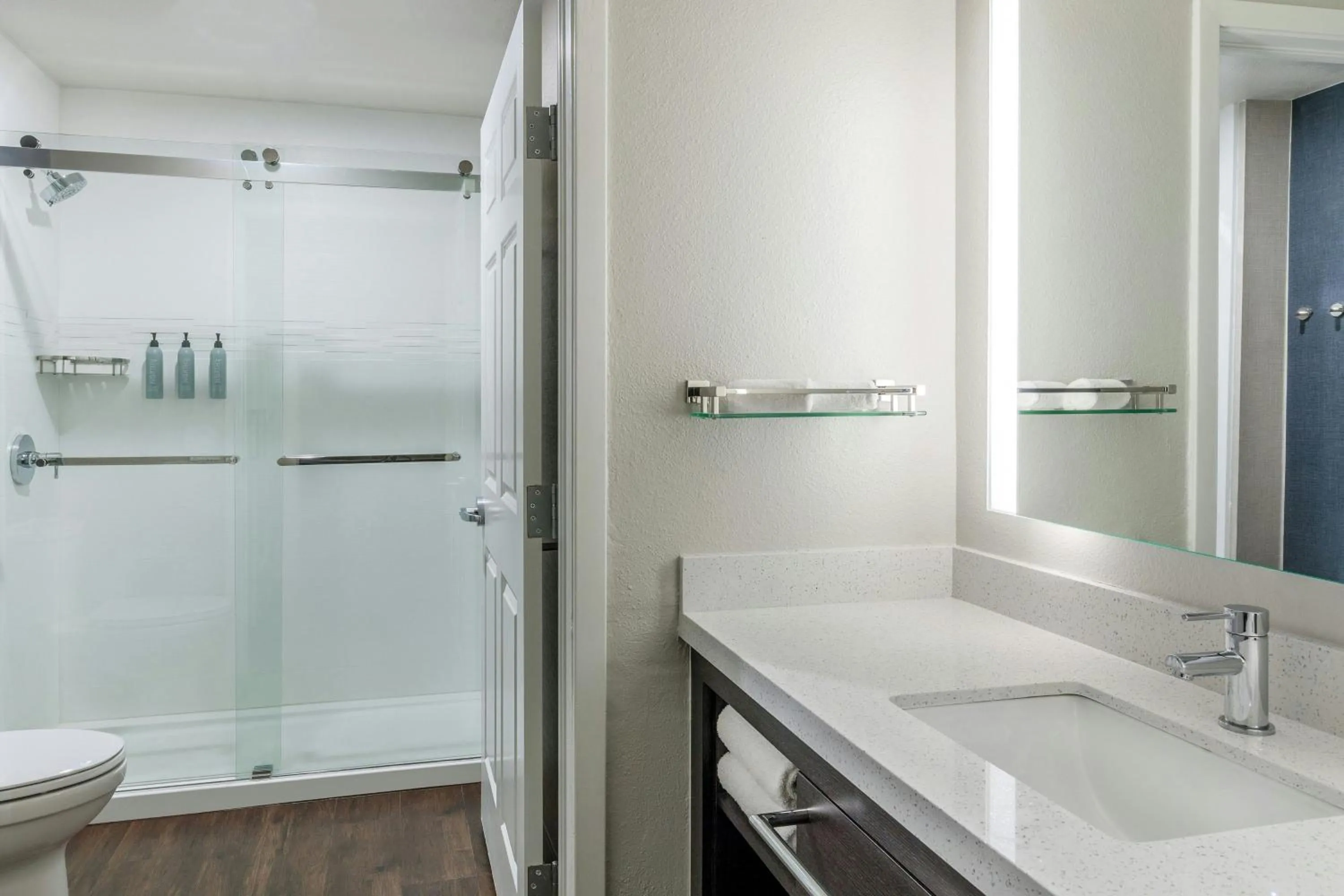 Bathroom in Residence Inn by Marriott Denver Airport at Gateway Park