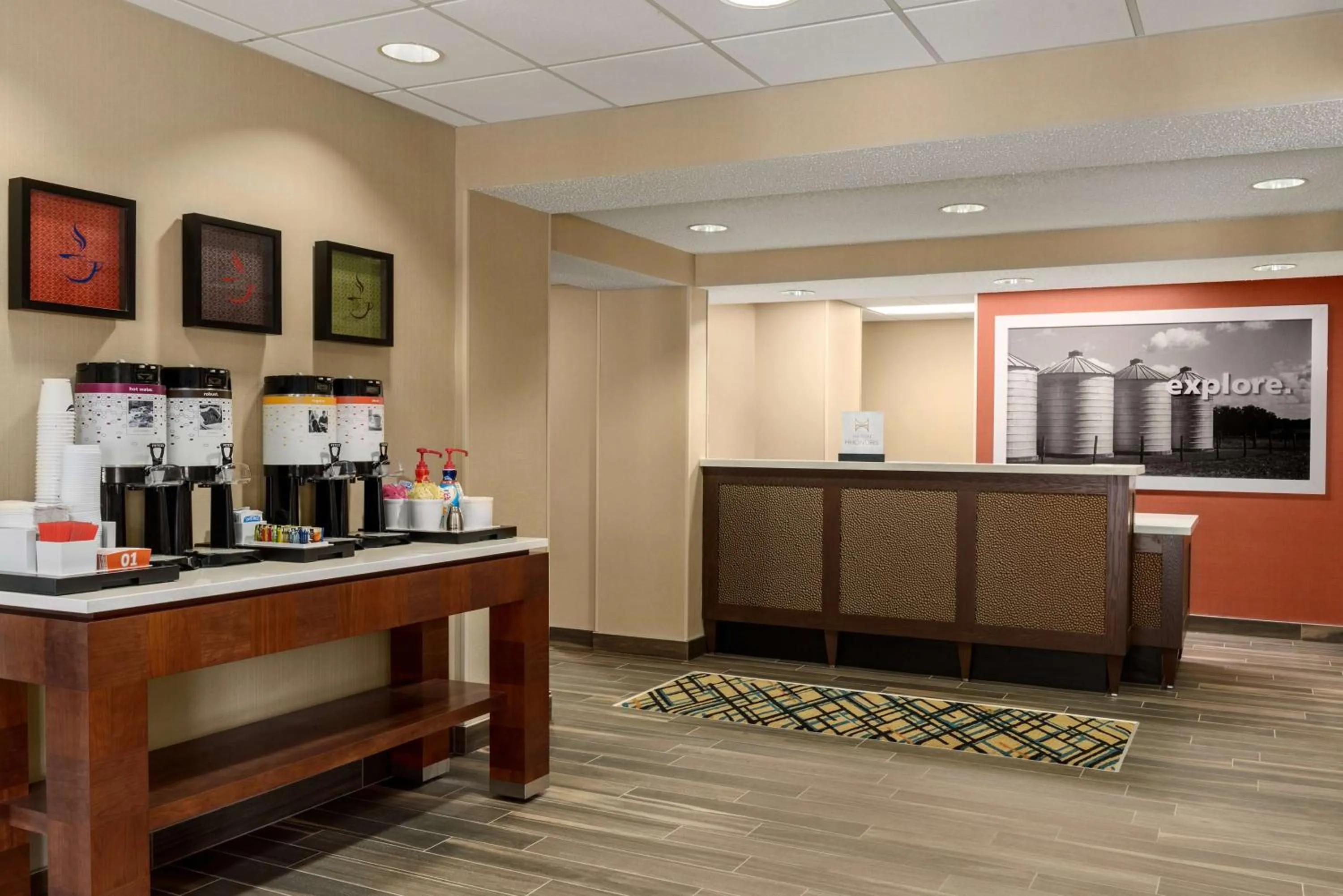 Lobby or reception in Hampton Inn Wausau