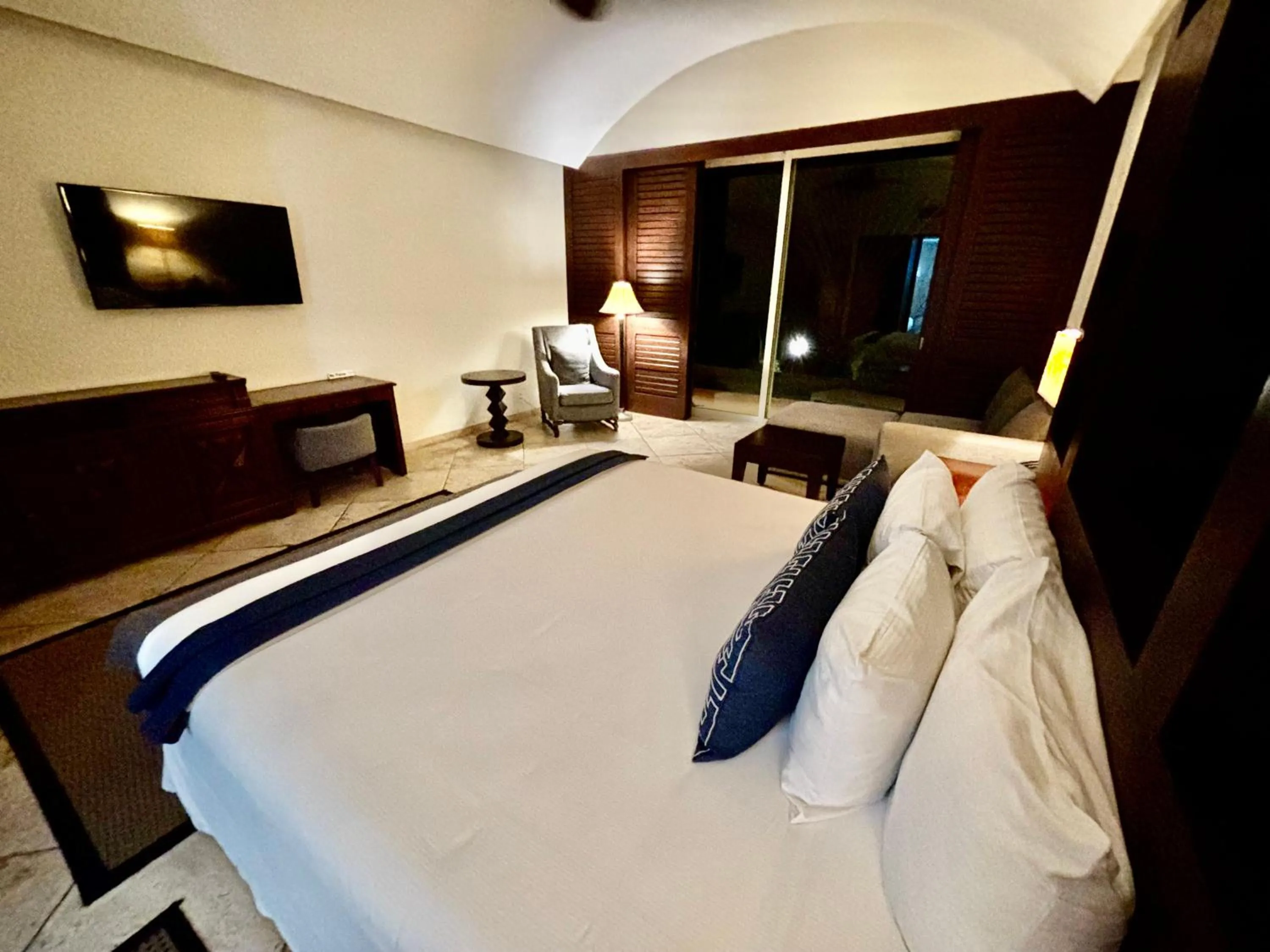 Bed in Hotel Hacienda San Pancho