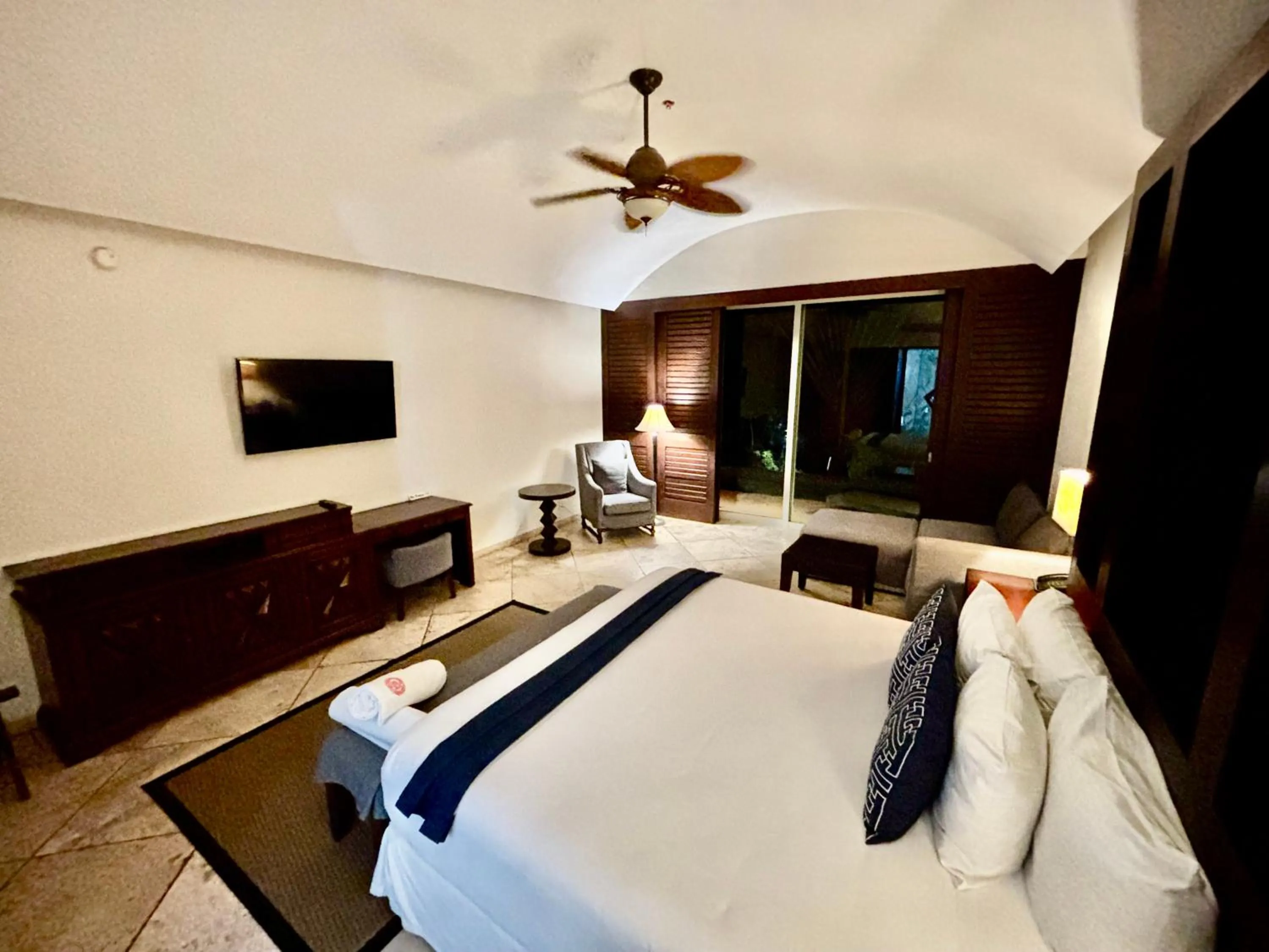 Bed in Hotel Hacienda San Pancho