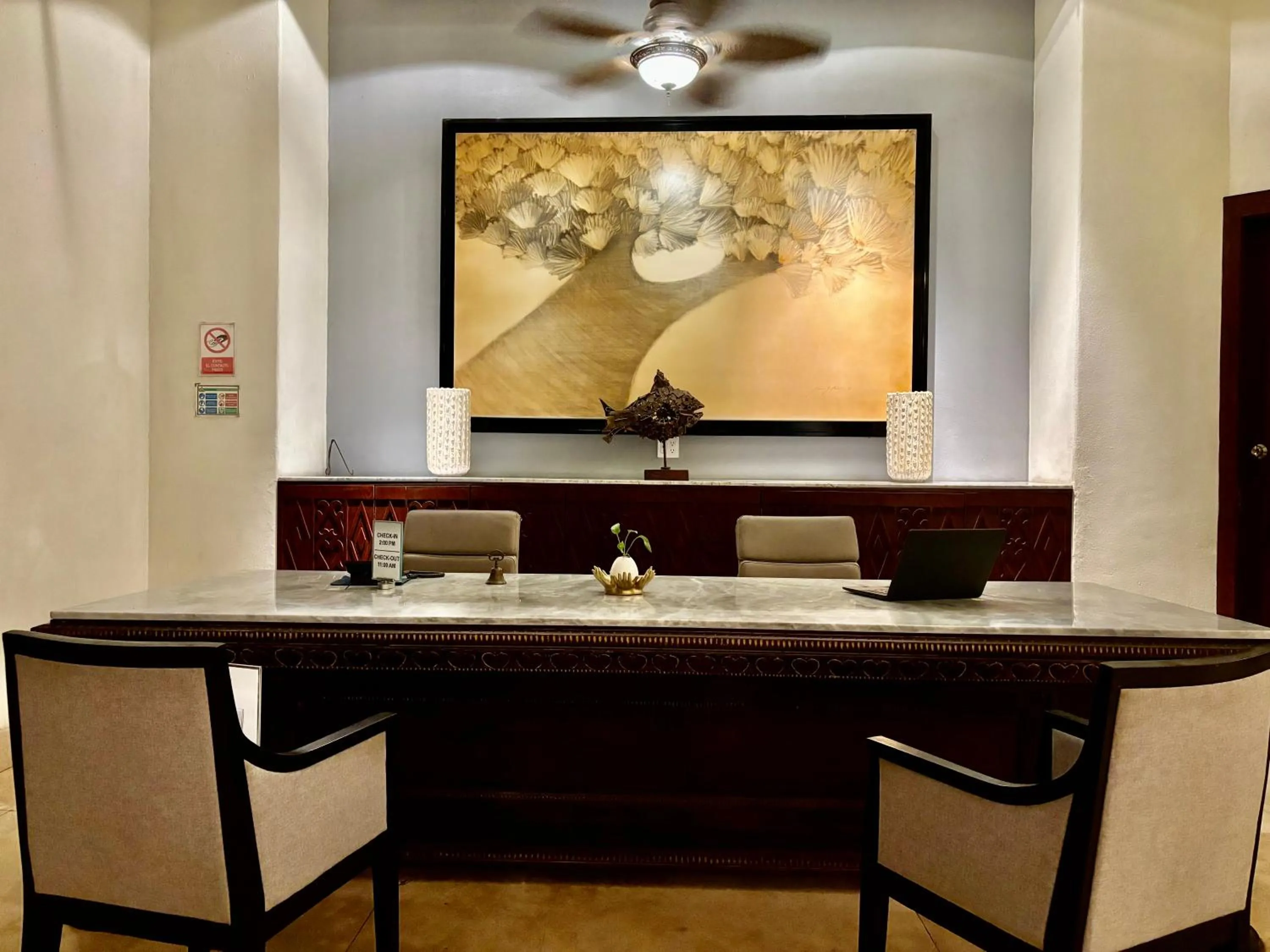 Lobby or reception in Hotel Hacienda San Pancho