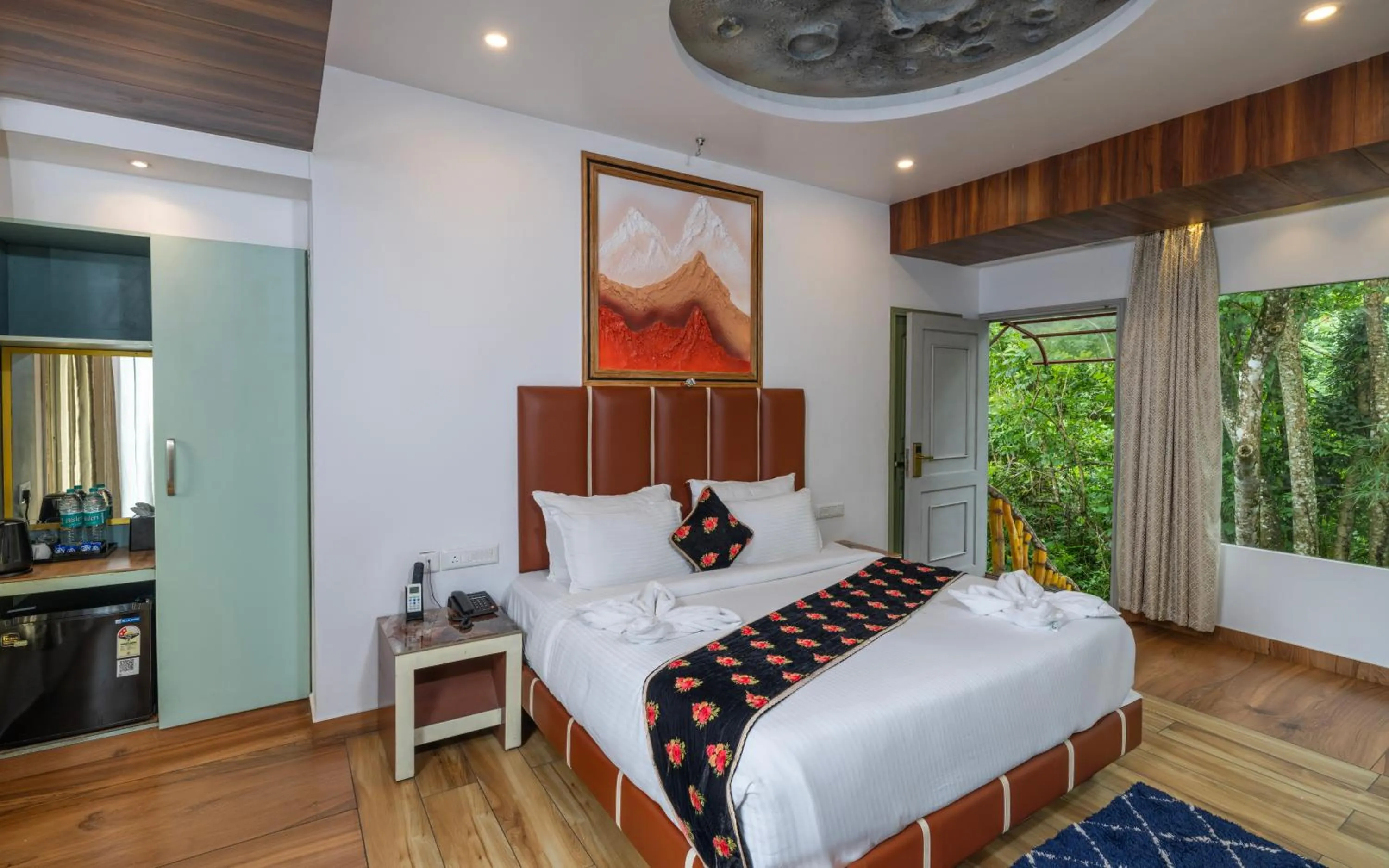 Bed in Parakkat Nature Resort