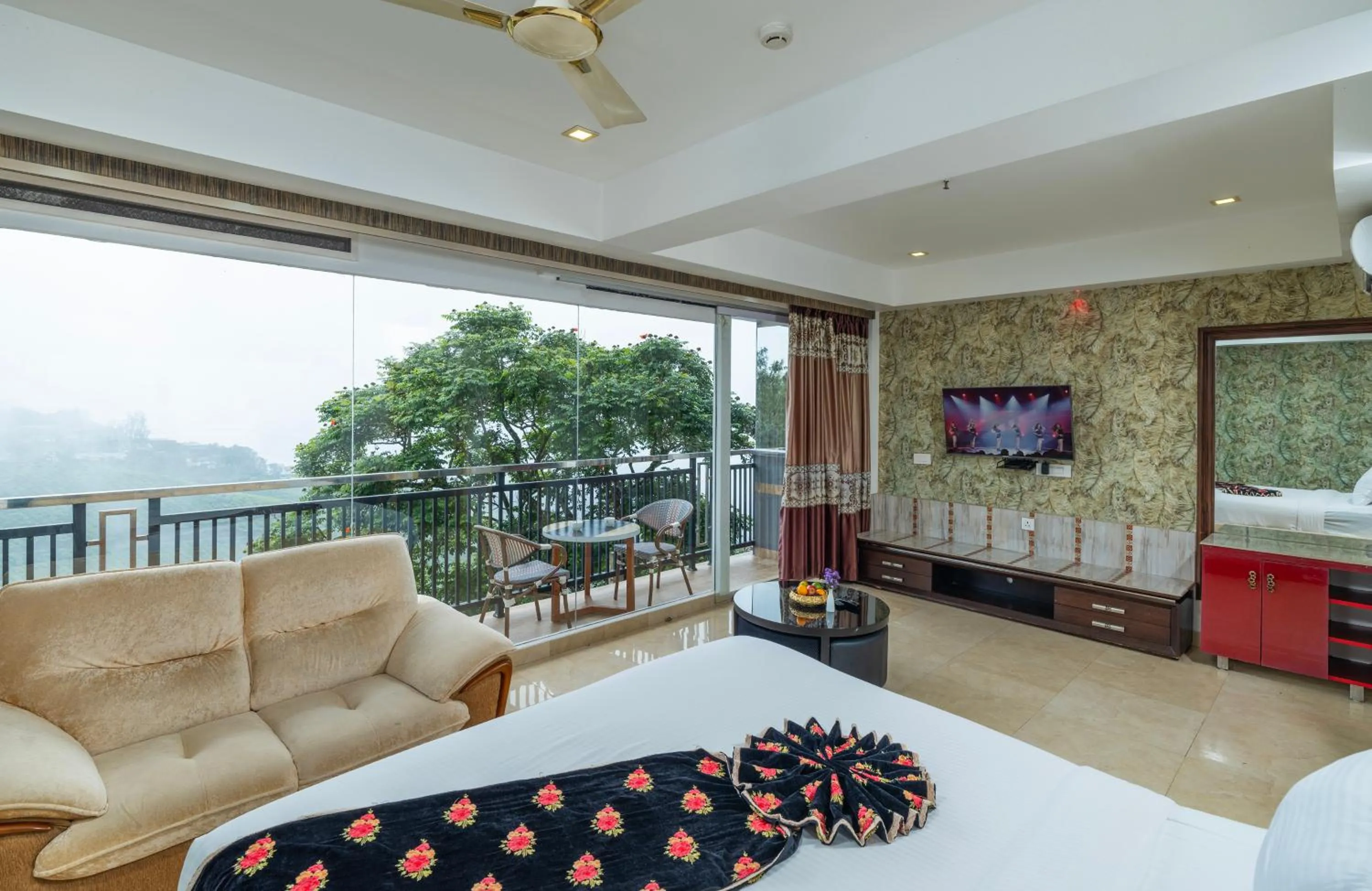 View (from property/room), Bed in Parakkat Nature Resort