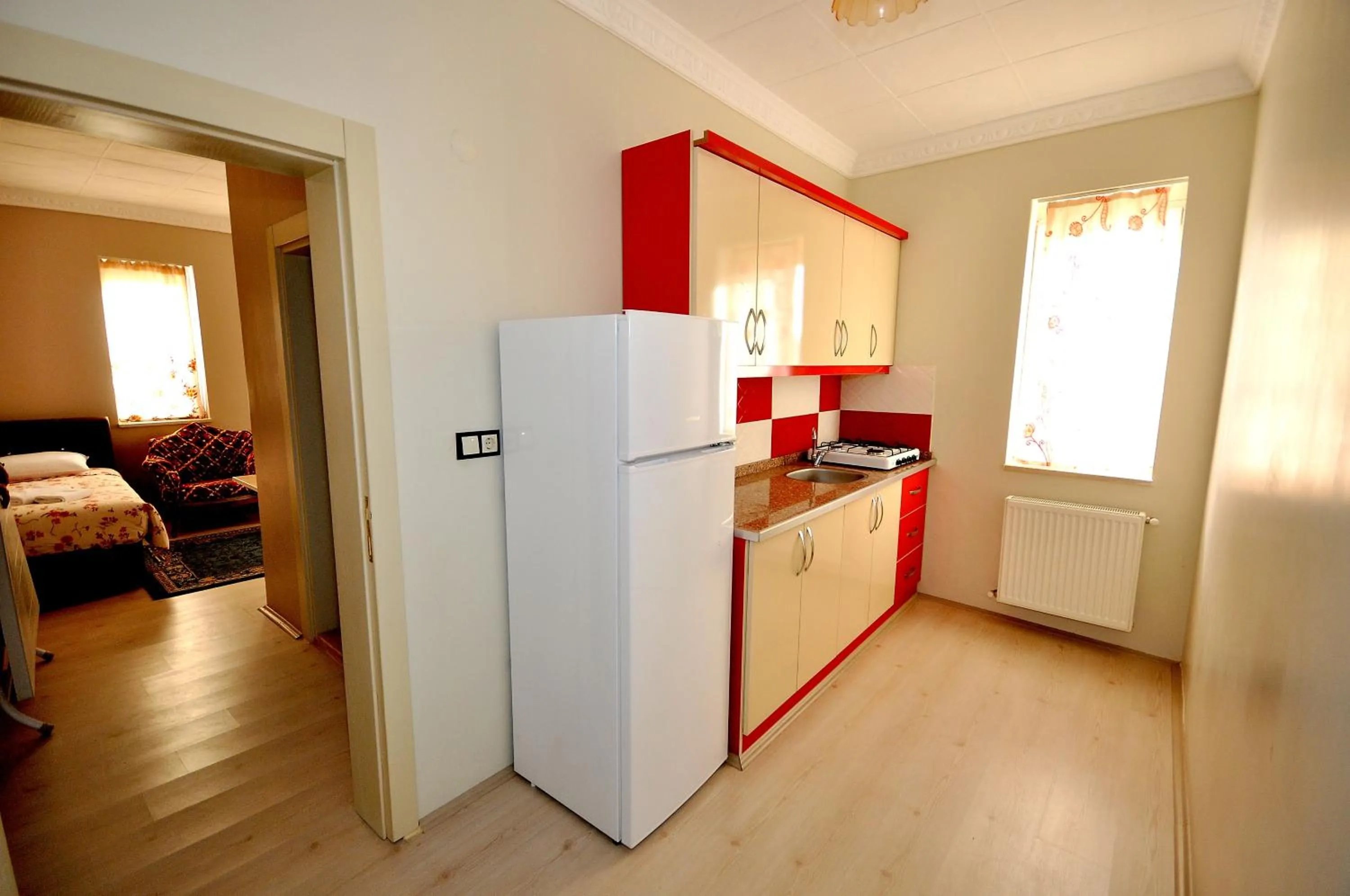 Kitchen or kitchenette in Dirilis Banarya Apart hotel