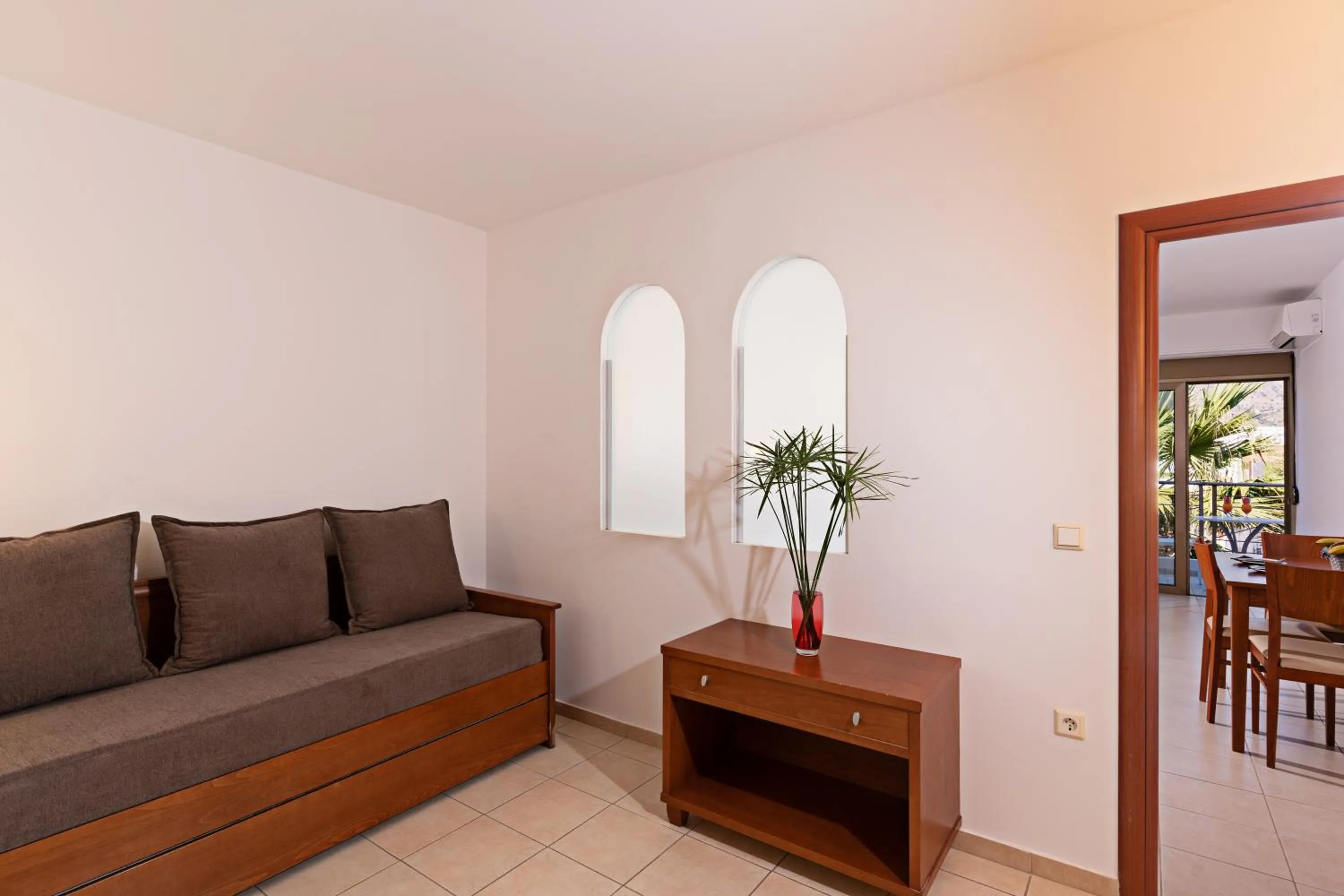 Seating area in Delfina Boutique Hotel