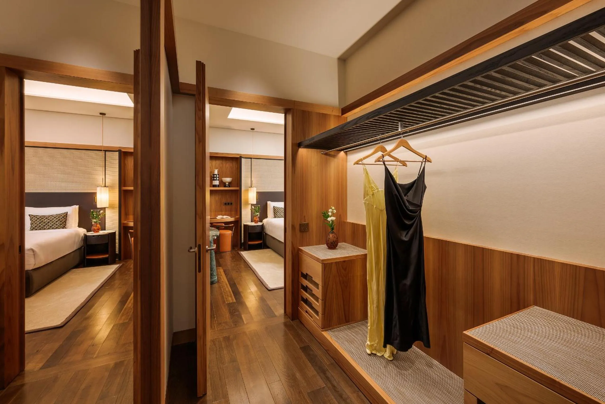 wardrobe, Bed in Park Hyatt Milano