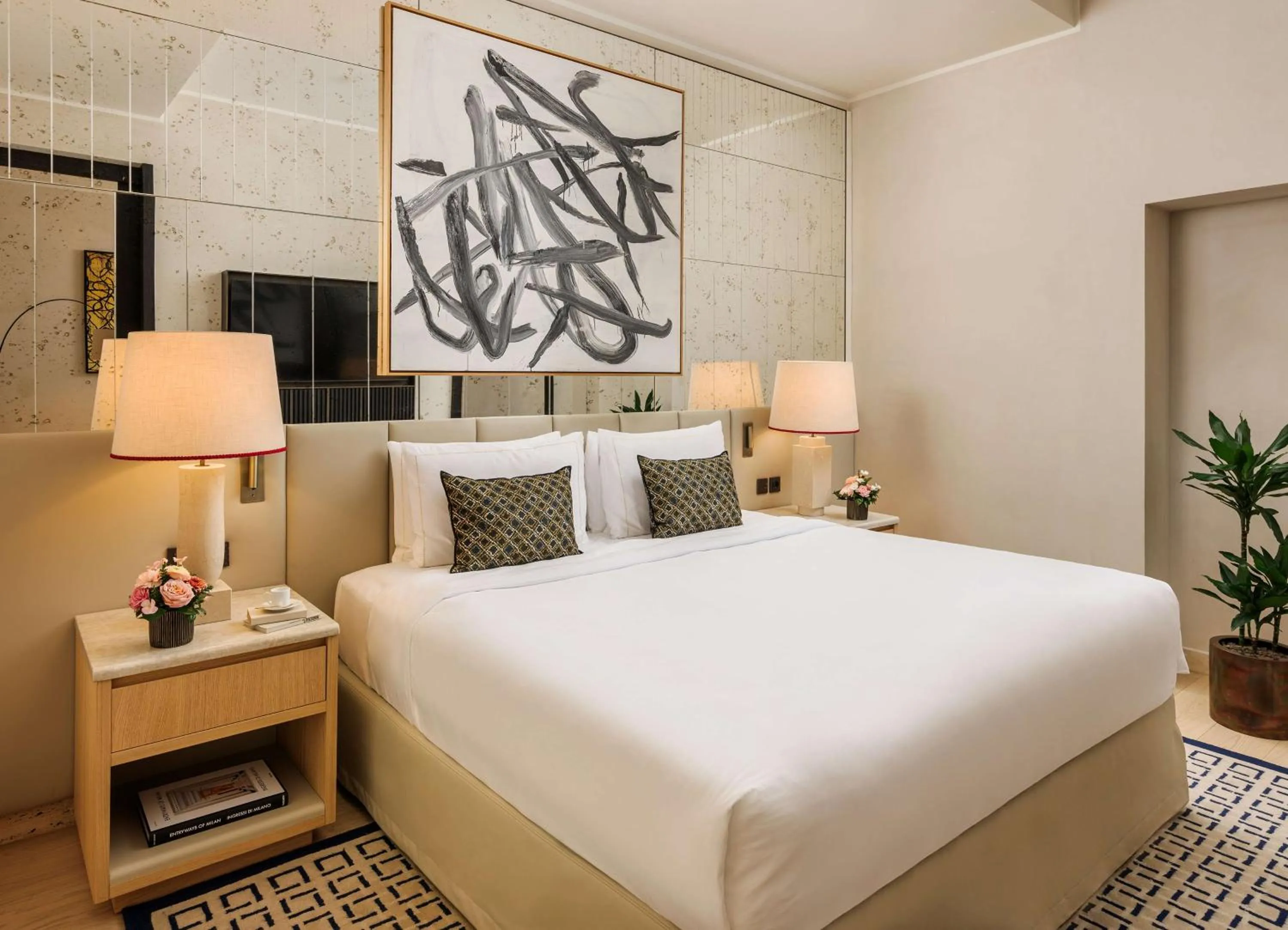 Bed in Park Hyatt Milano