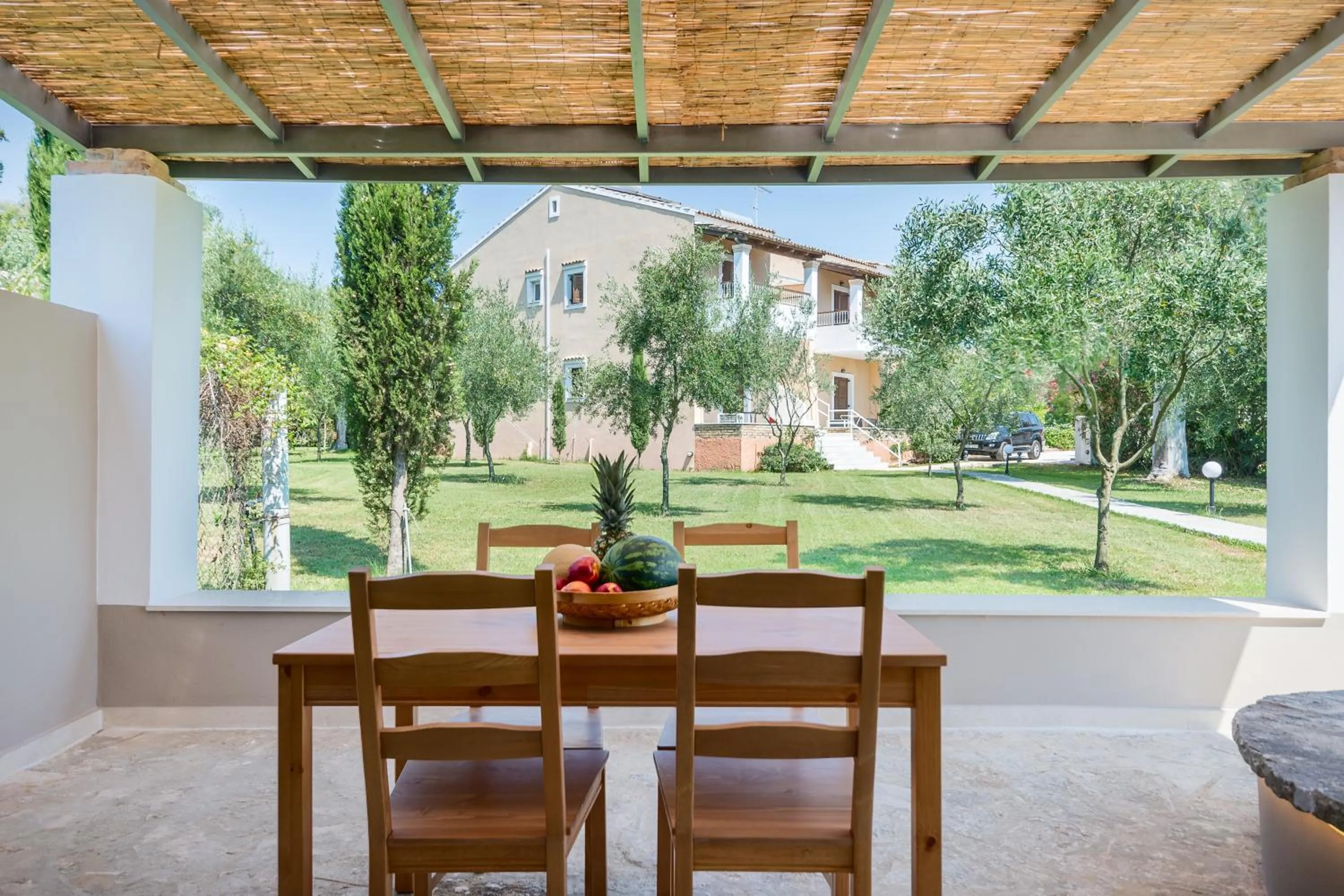 Balcony/Terrace in Folies Corfu Town Hotel Apartments