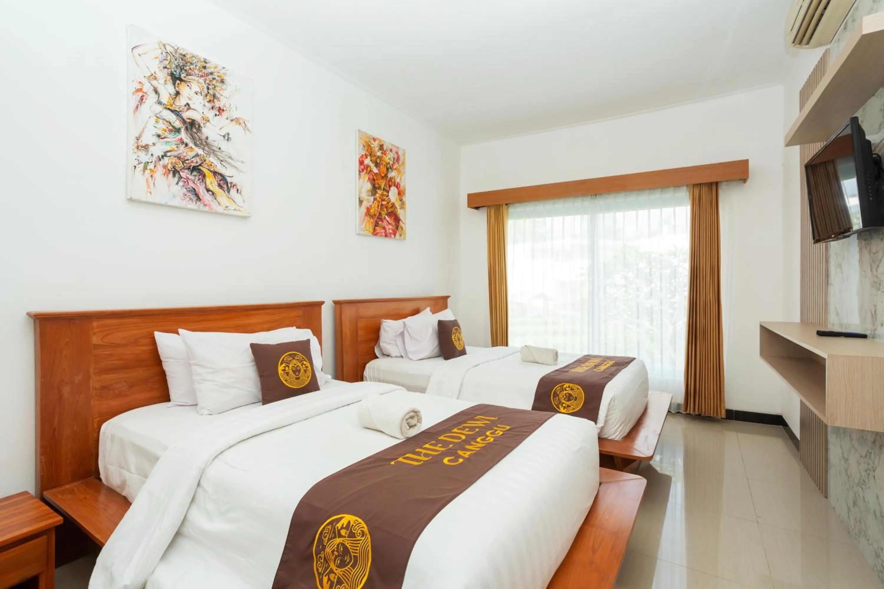 Bed in The Dewi Canggu Villa