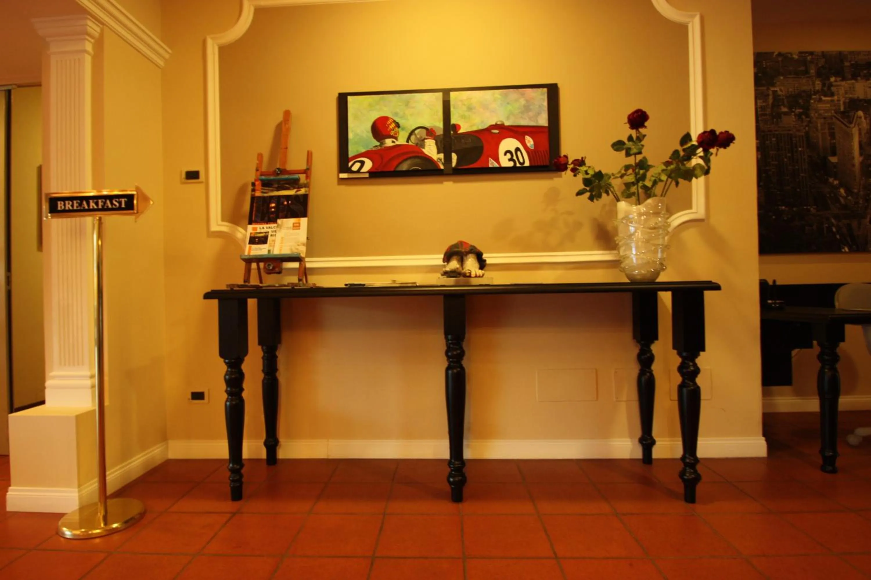 Lobby or reception in Albergo Della Roccia