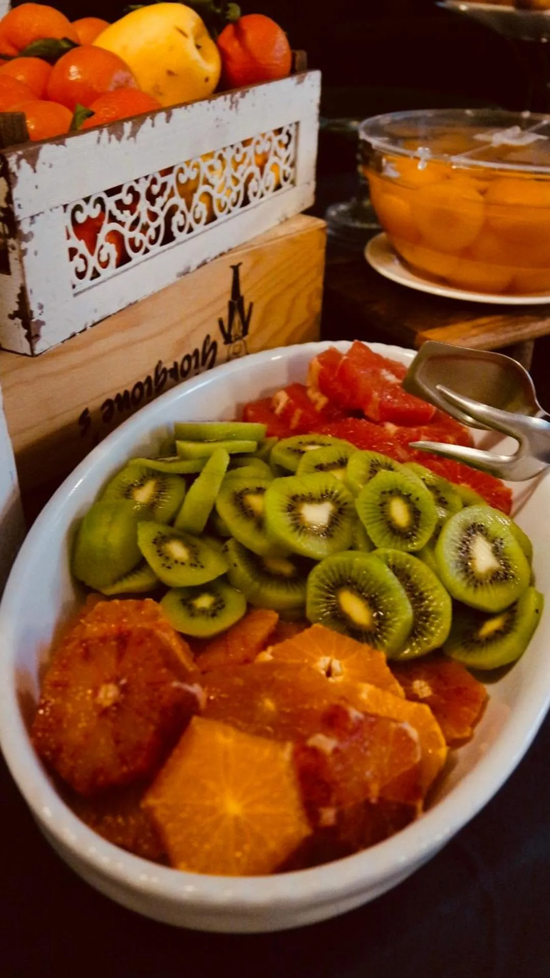 Buffet breakfast in Albergo Della Roccia