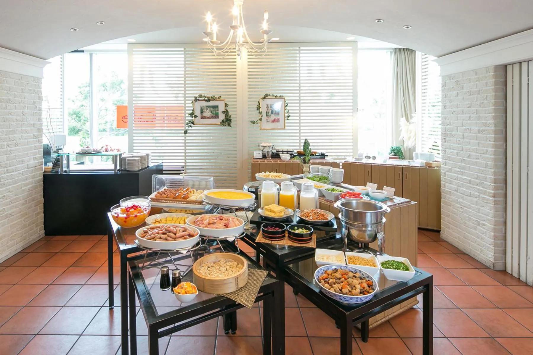 Buffet breakfast in Yokohama Techno Tower Hotel