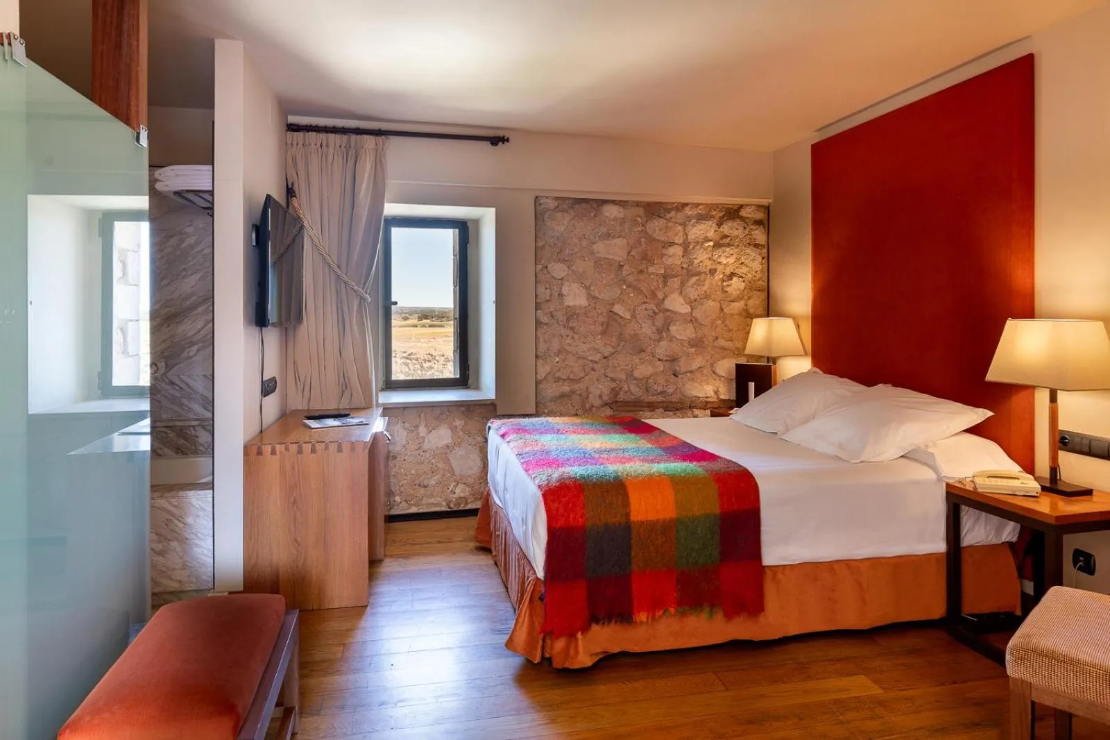 Bedroom, Bed in Parador de Alarcón