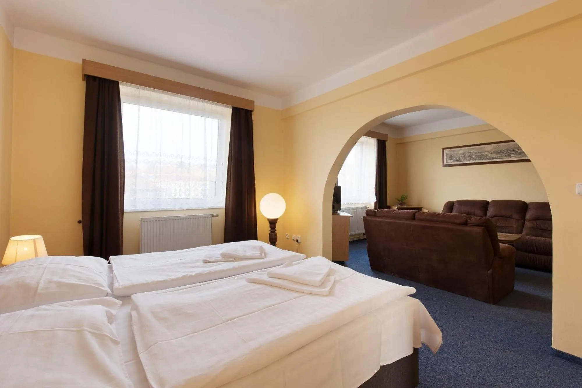 Bedroom, Bed in Hotel Belvedere Příbram