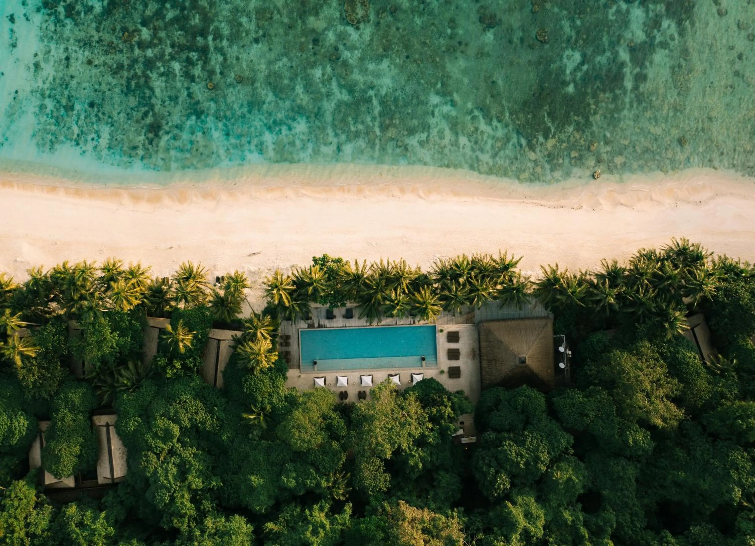 Pool view in El Nido Resorts Pangulasian Island