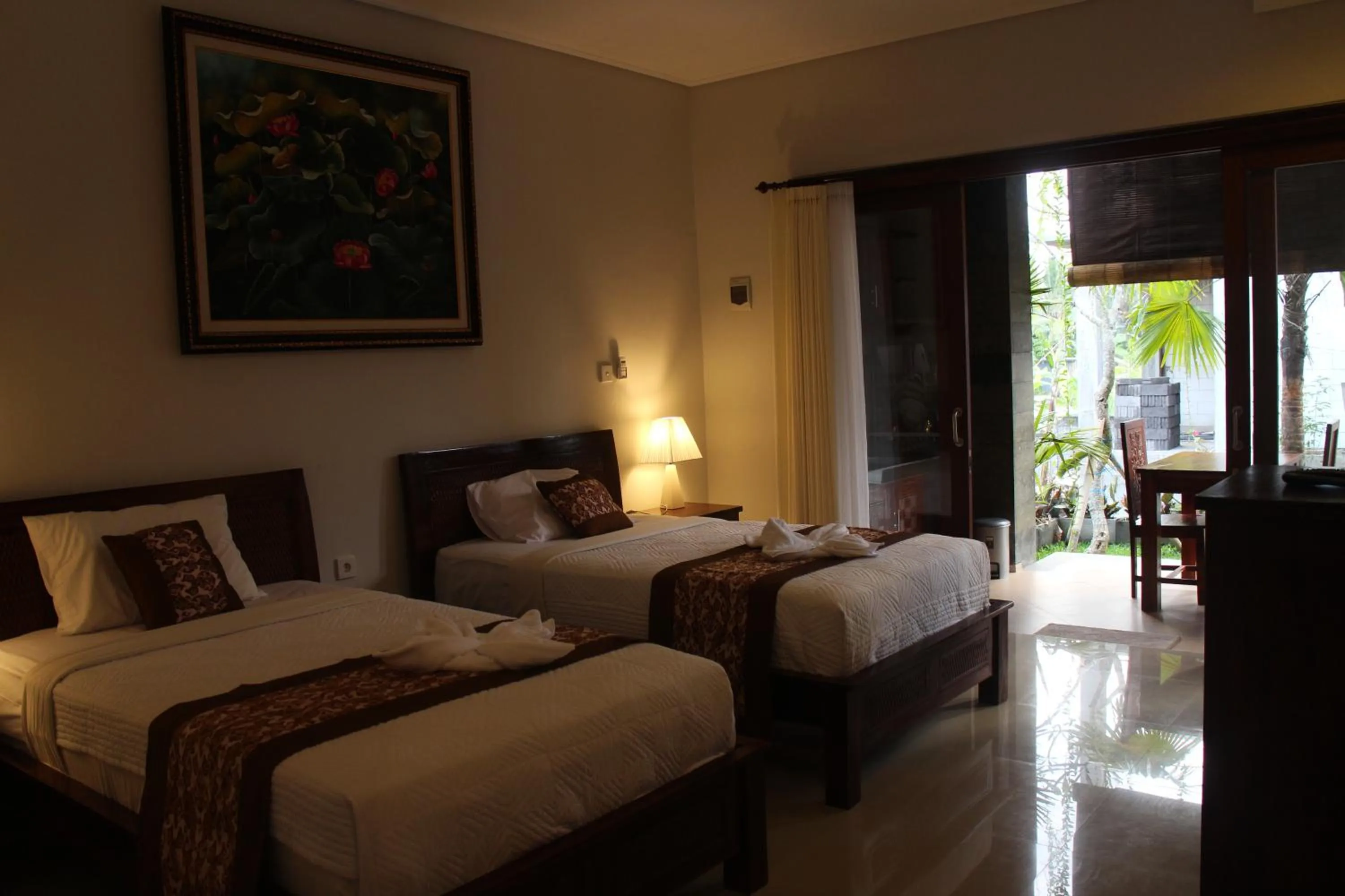 Bed in Betutu Bali Villas